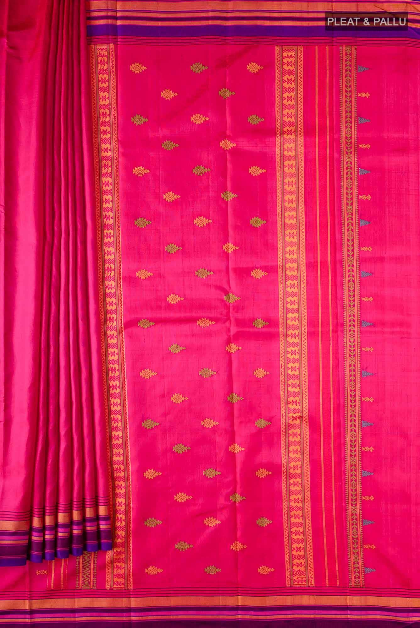 Rani Pink Kanchipuram Silk Saree
