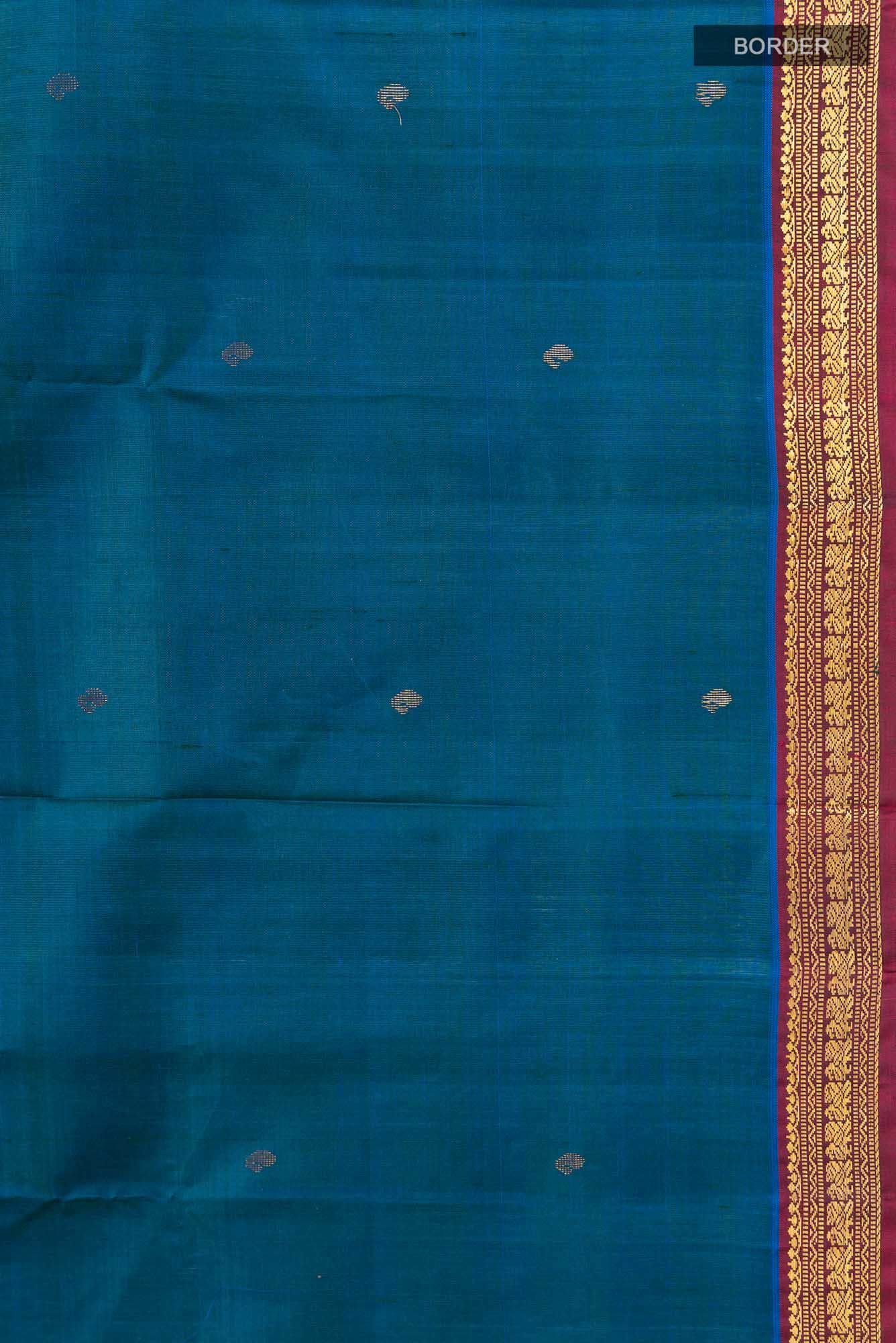 Blue Kanchipuram Silk Saree