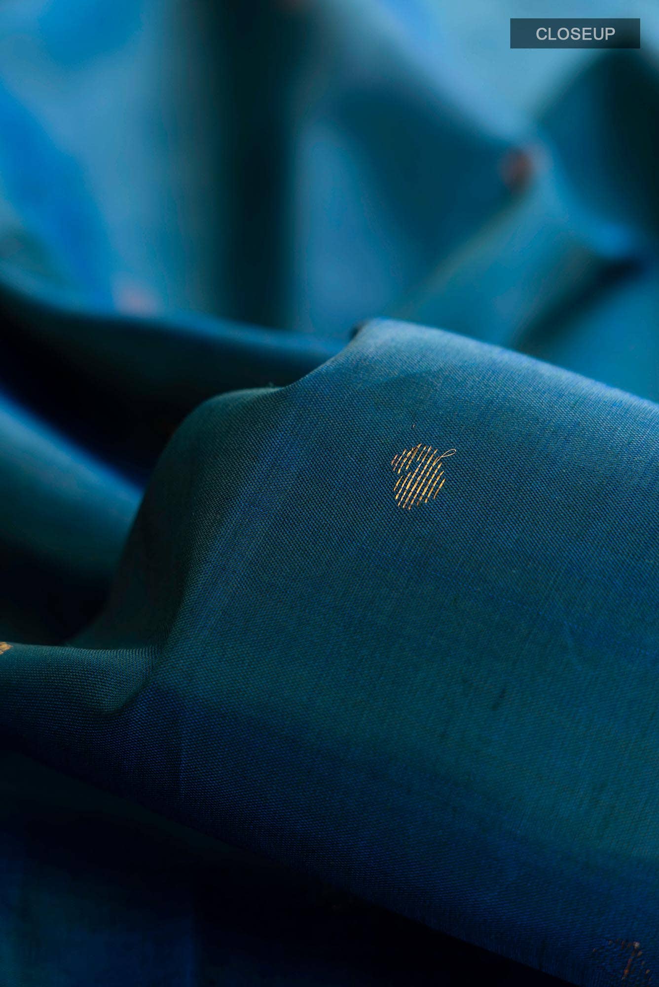 Blue Kanchipuram Silk Saree