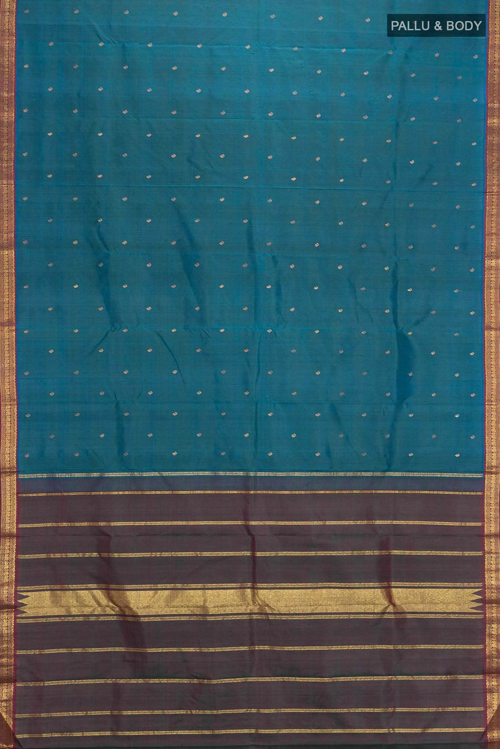 Blue Kanchipuram Silk Saree