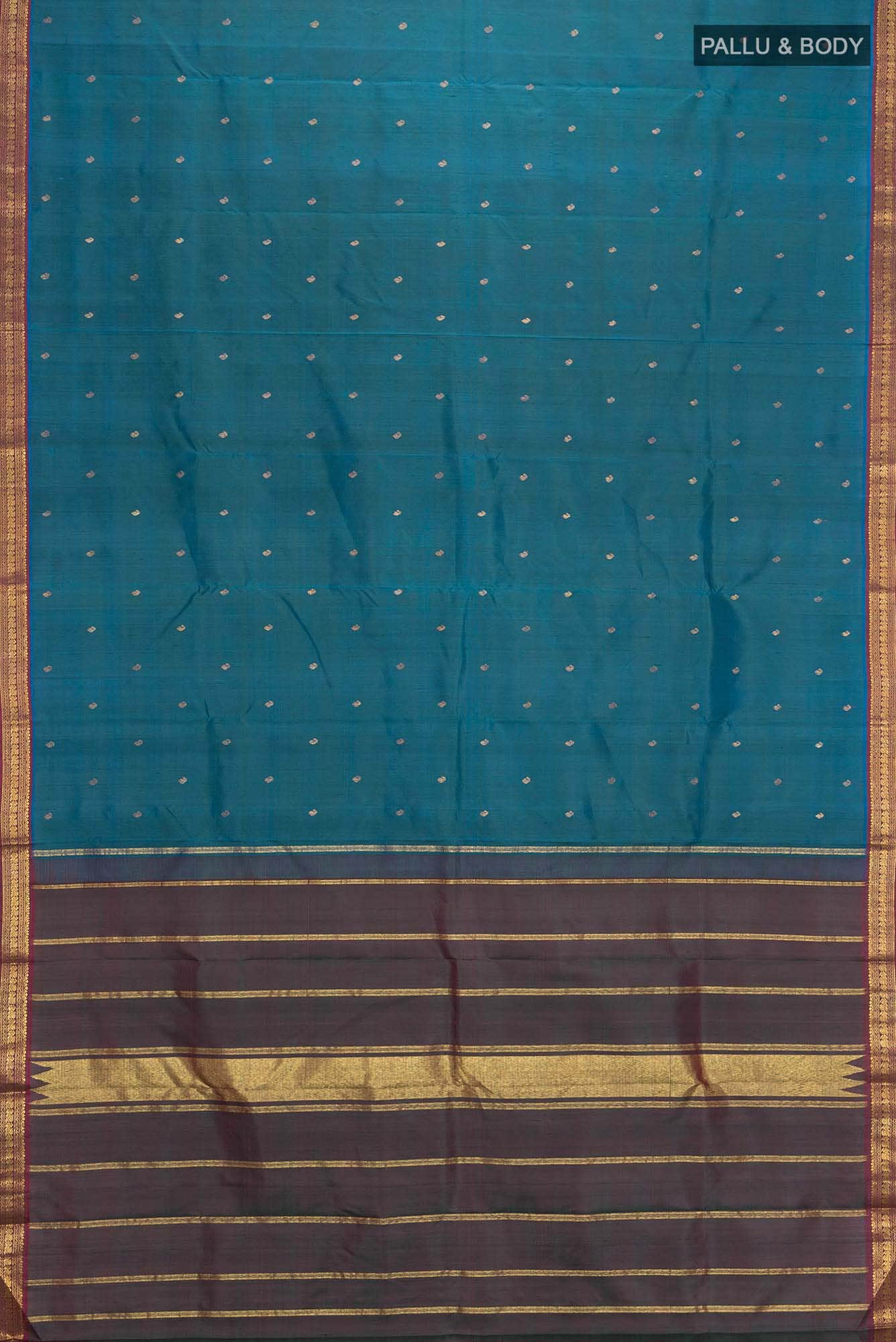 Blue Kanchipuram Silk Saree