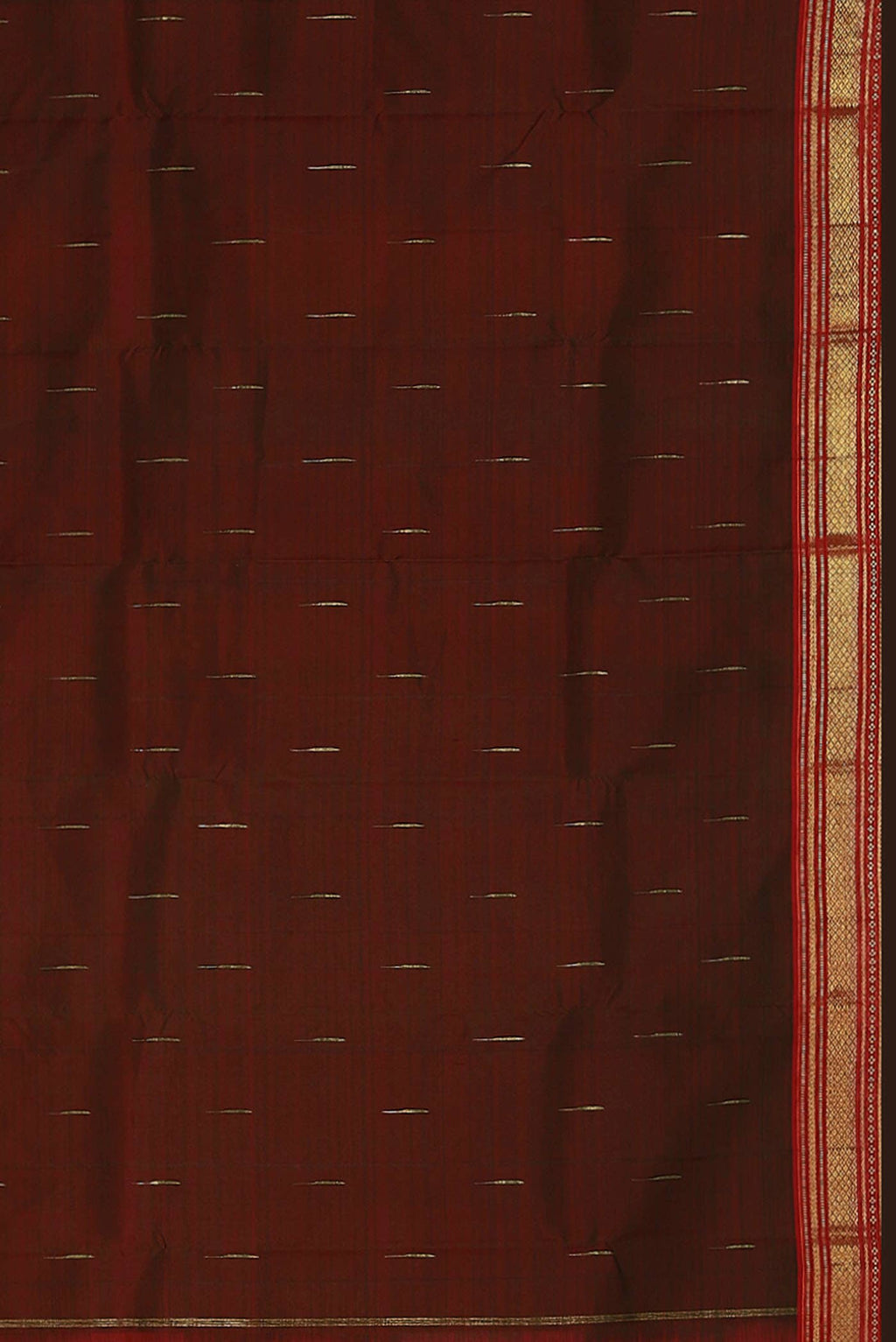 Pure Silk Pure Zari Green with Red Dual Tone Kanchipuram Saree