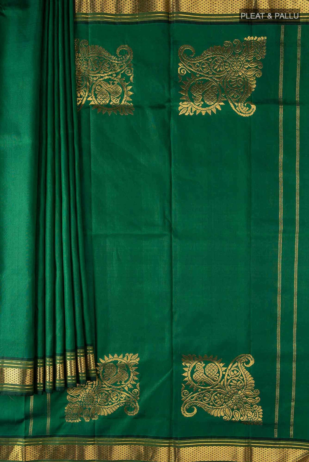 Green Bangalore Silk Saree