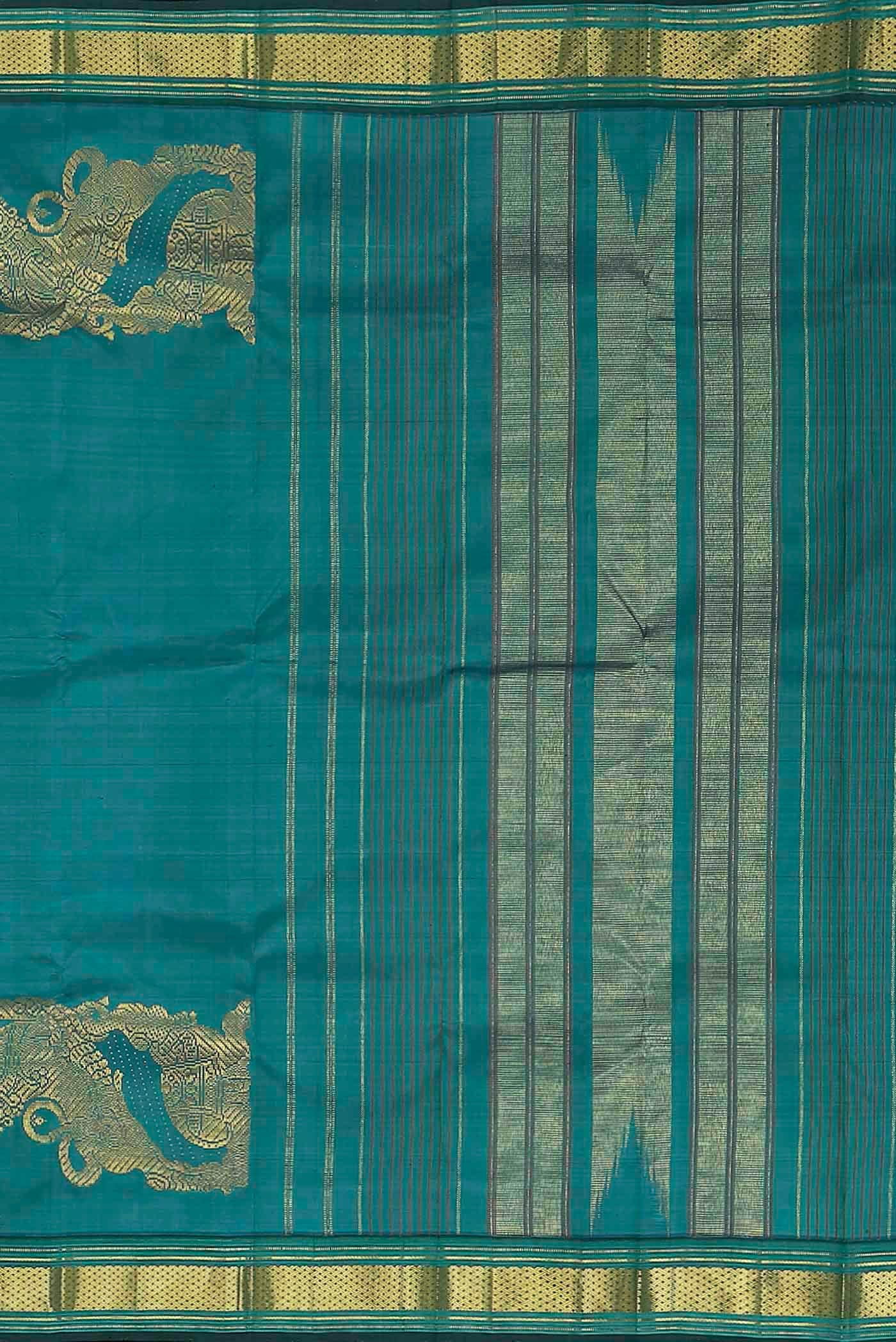 Blue Kanchipuram Silk Saree