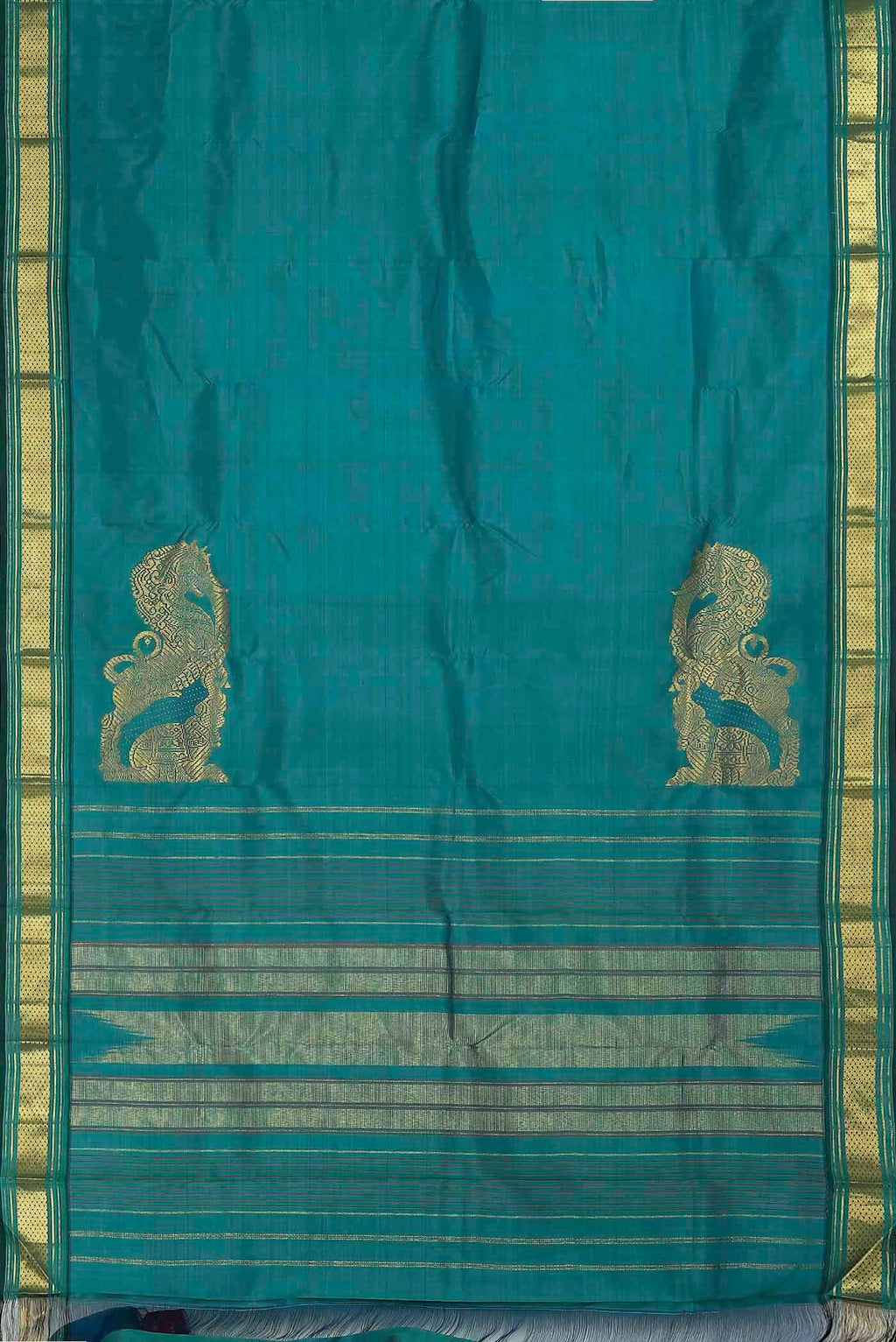 Blue Kanchipuram Silk Saree