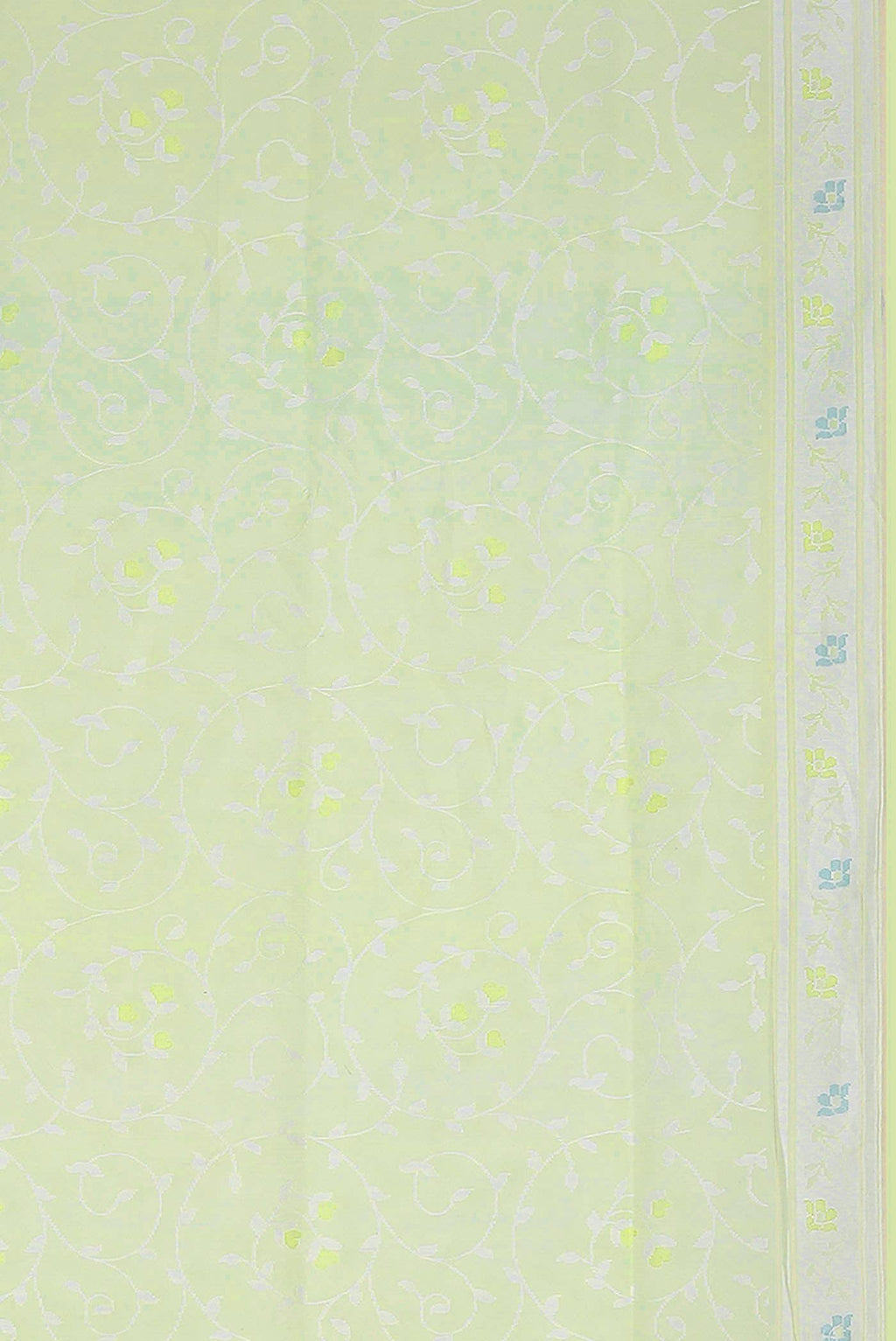 Green Banarasi Kora Silk Saree