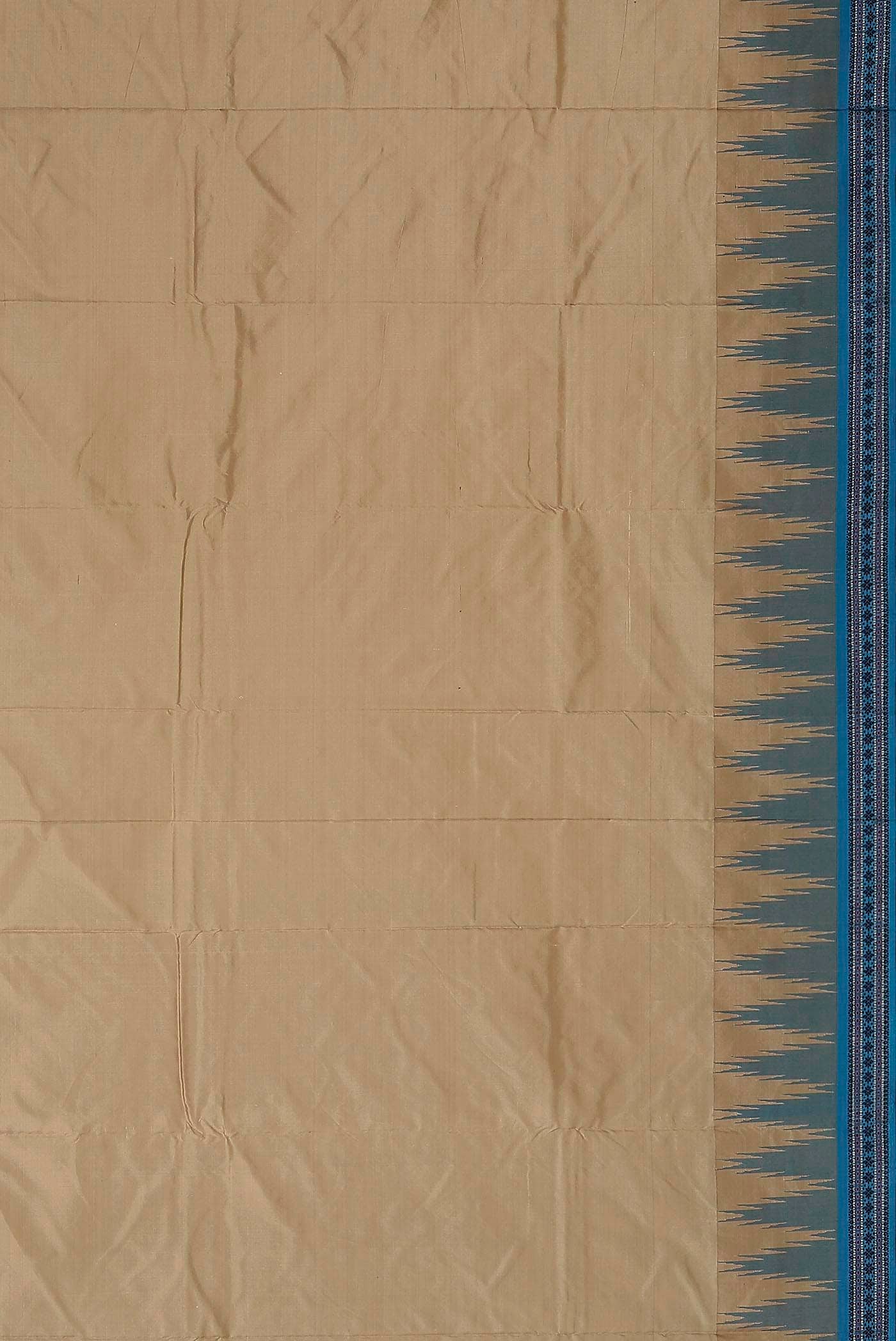 Beige Bangalore Silk Saree