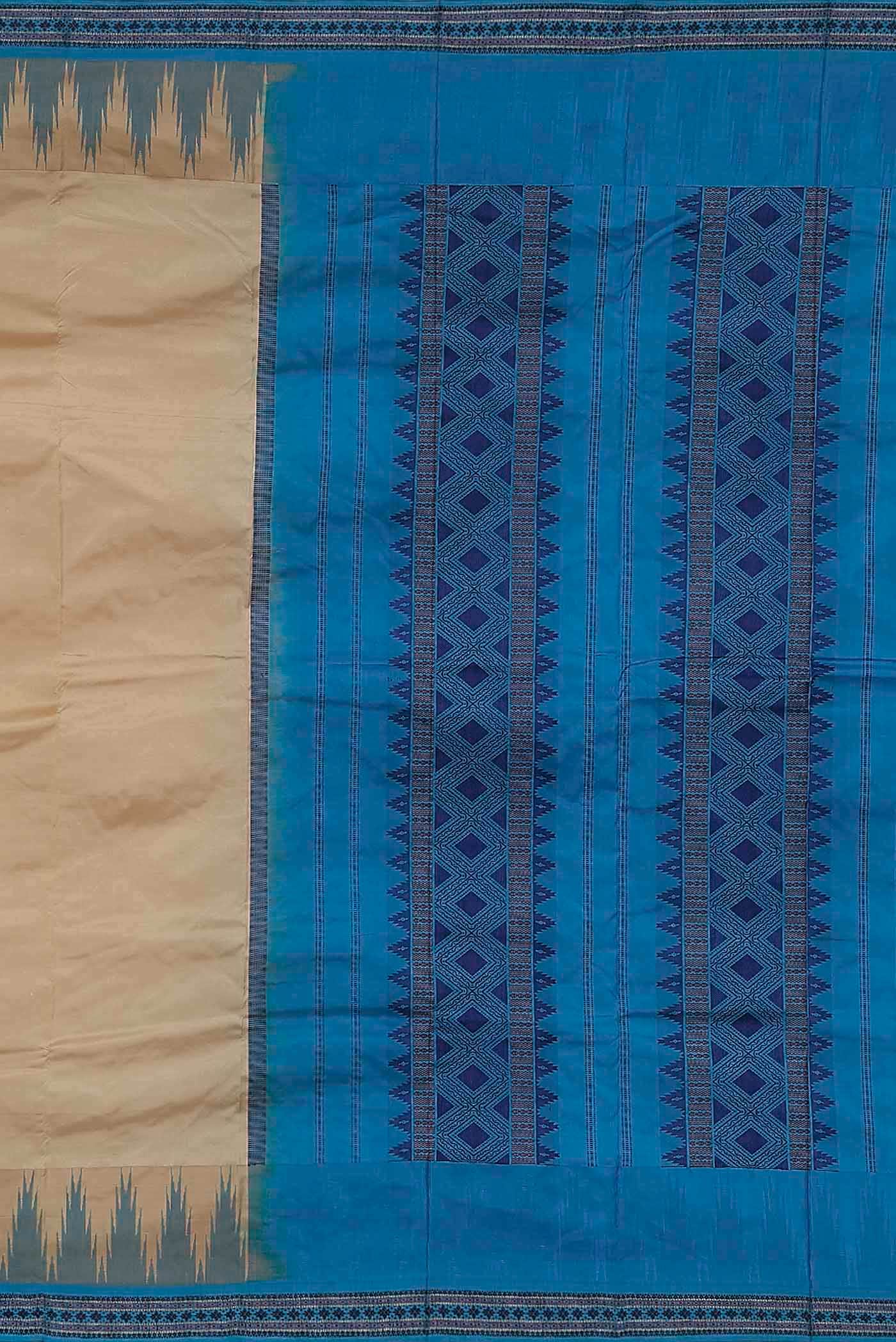 Beige Bangalore Silk Saree