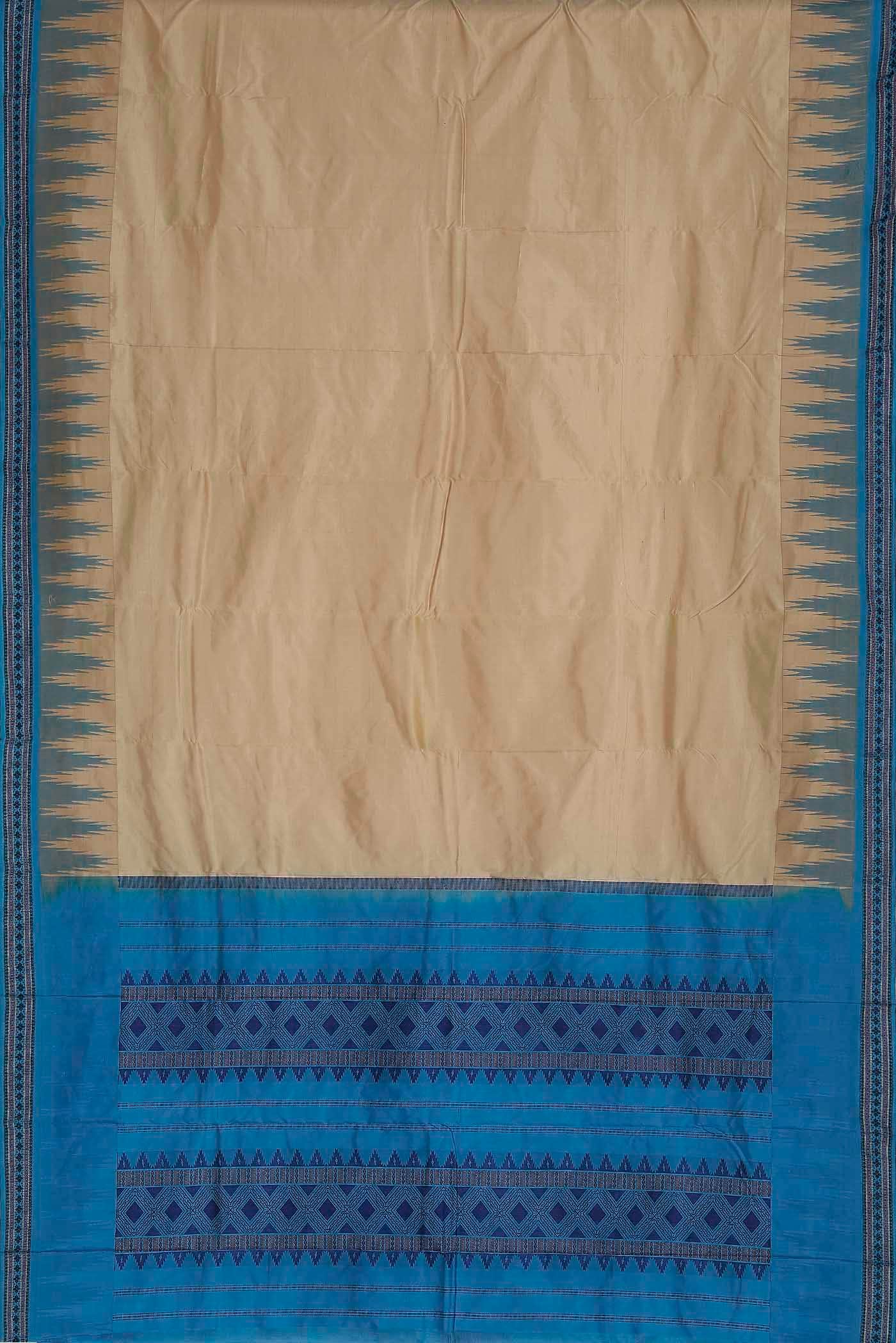 Beige Bangalore Silk Saree