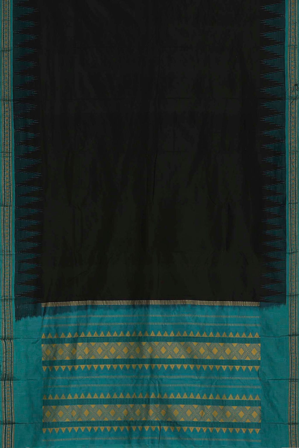 Black Bangalore Silk Saree