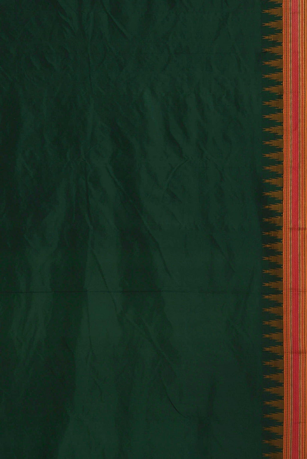 Bottle Green Bangalore Silk Saree