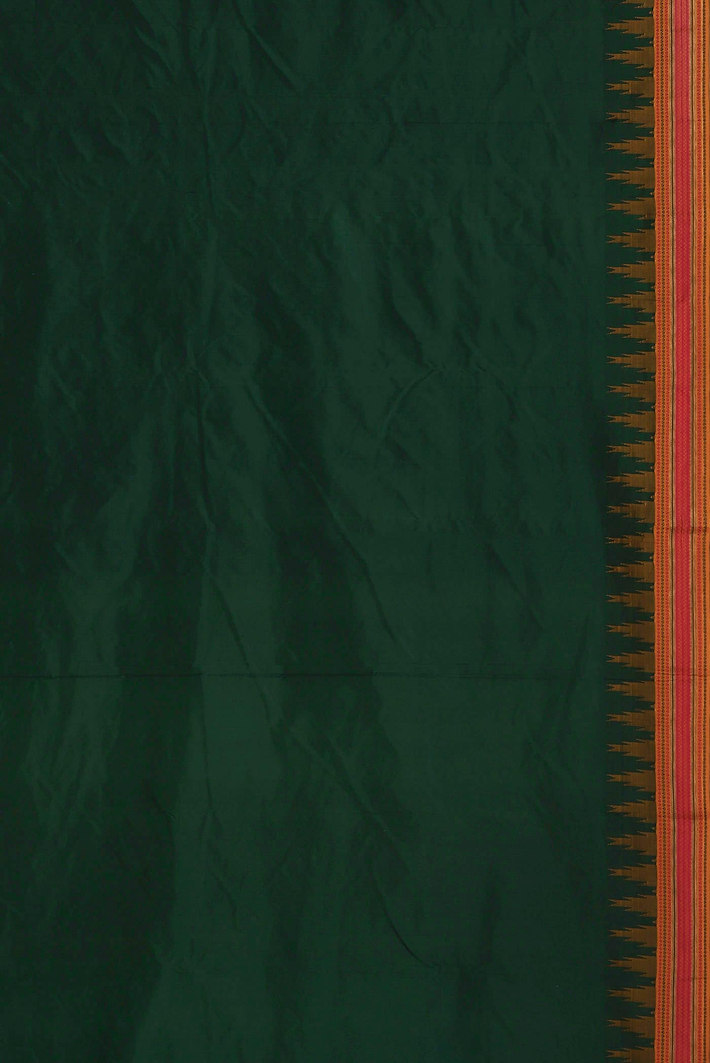 Bottle Green Bangalore Silk Saree