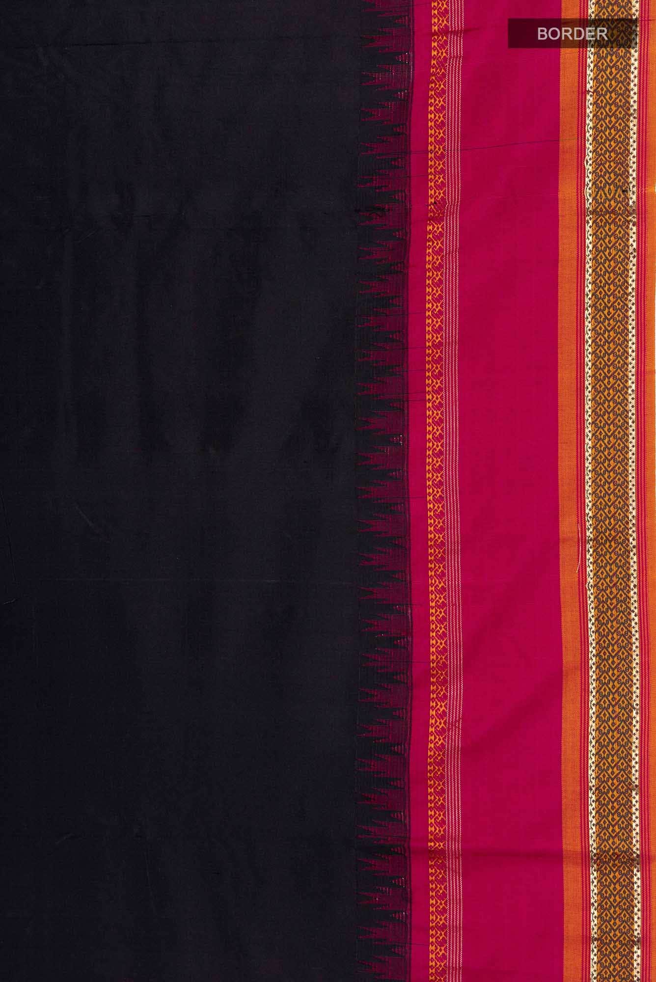 Black Kanchipuram Silk Saree