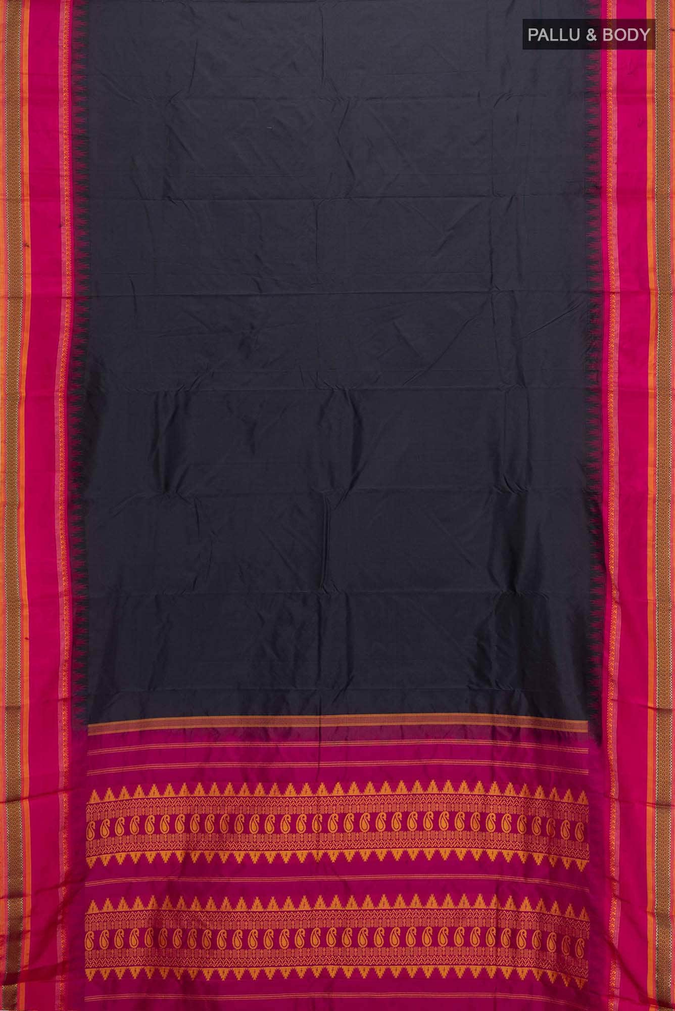 Black Kanchipuram Silk Saree