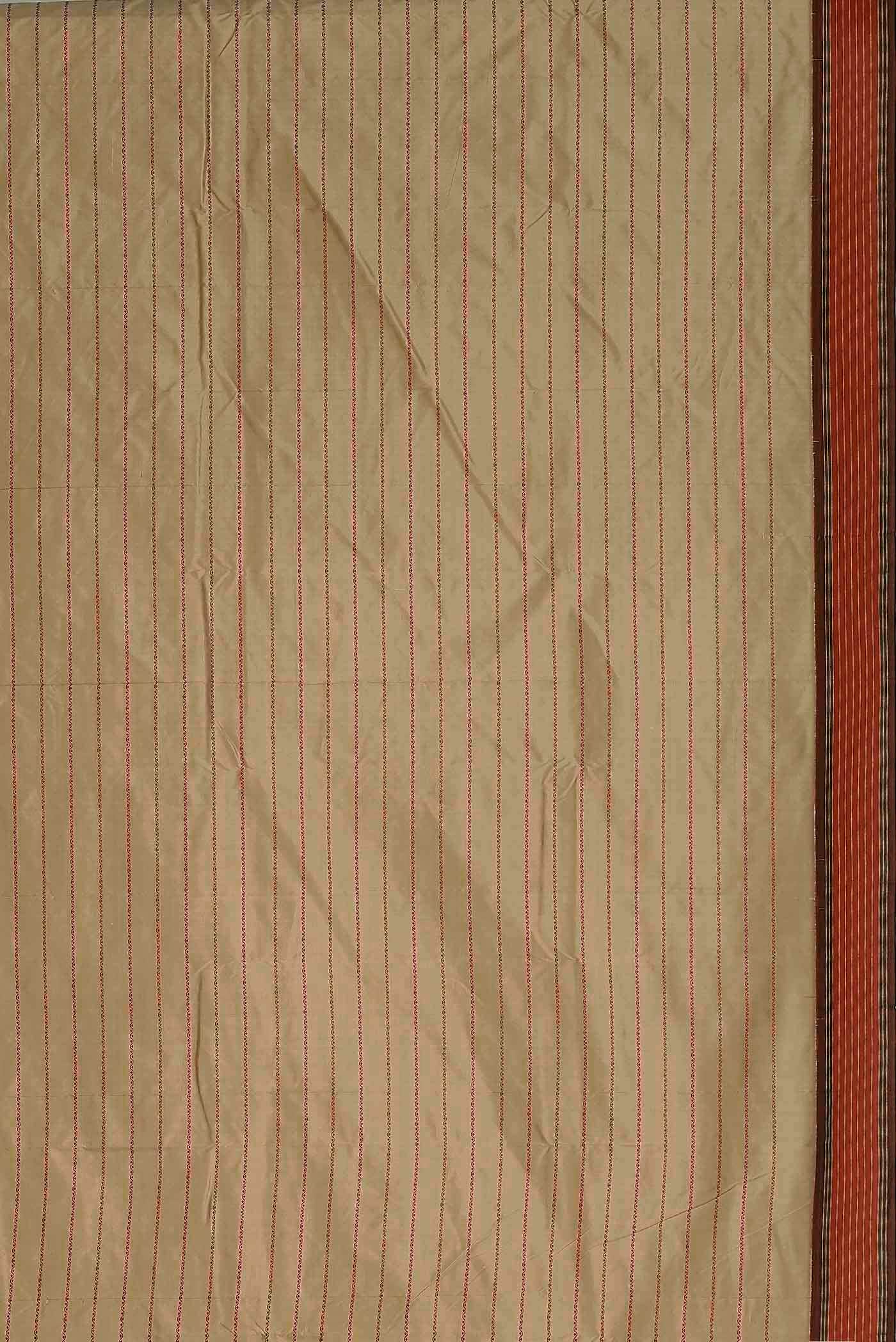 Beige Bangalore Silk Saree