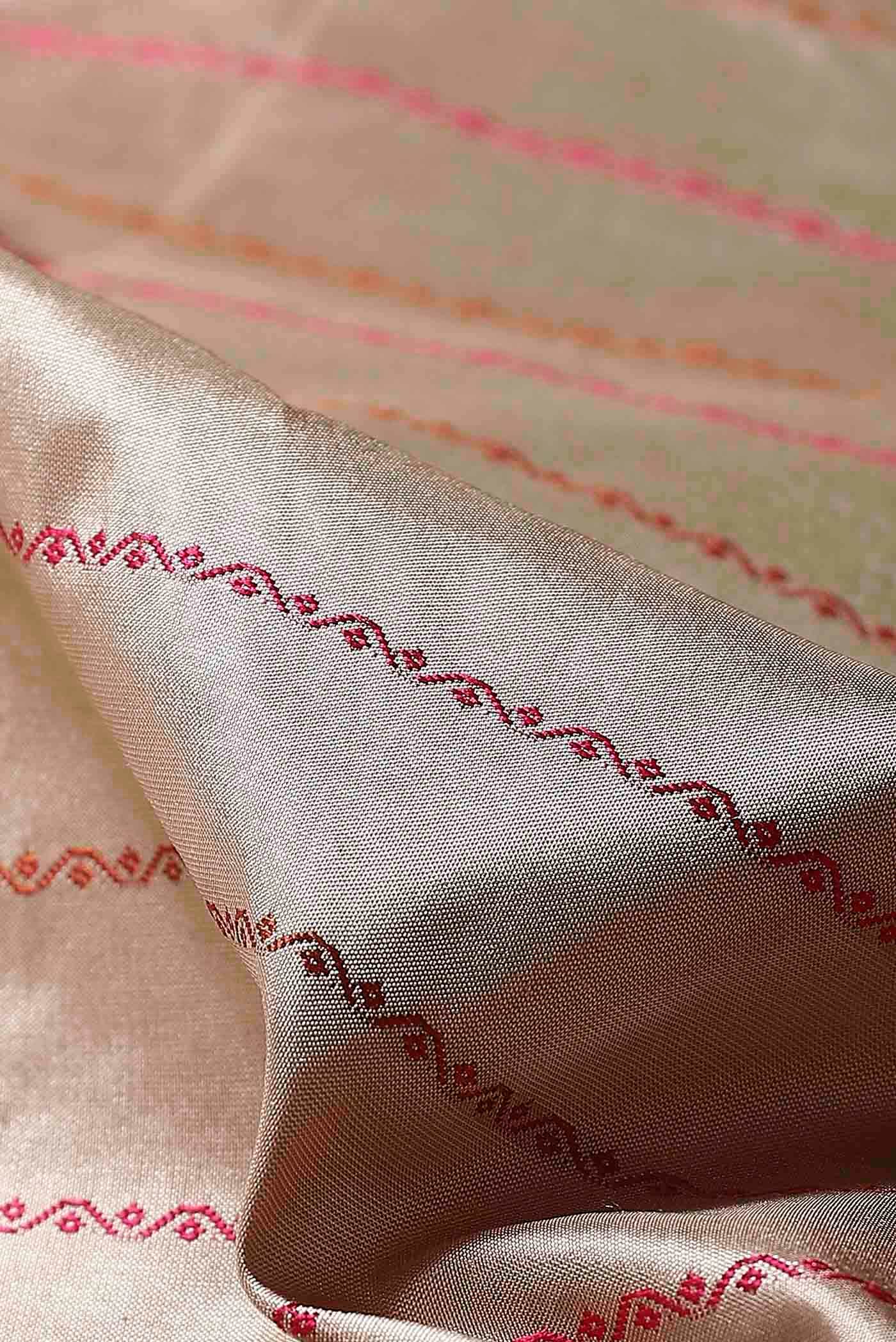 Beige Bangalore Silk Saree