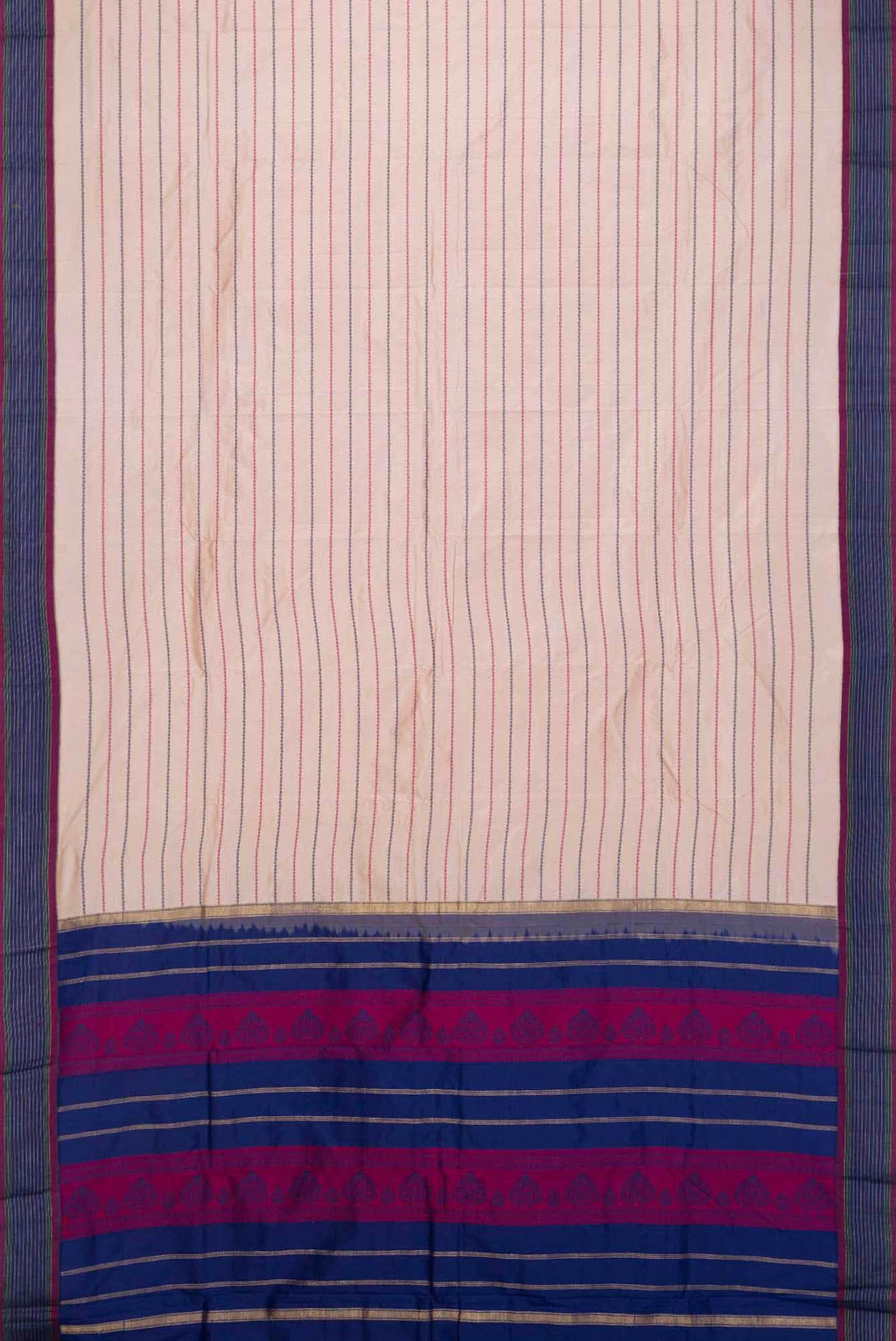 Beige Kanchipuram Saree
