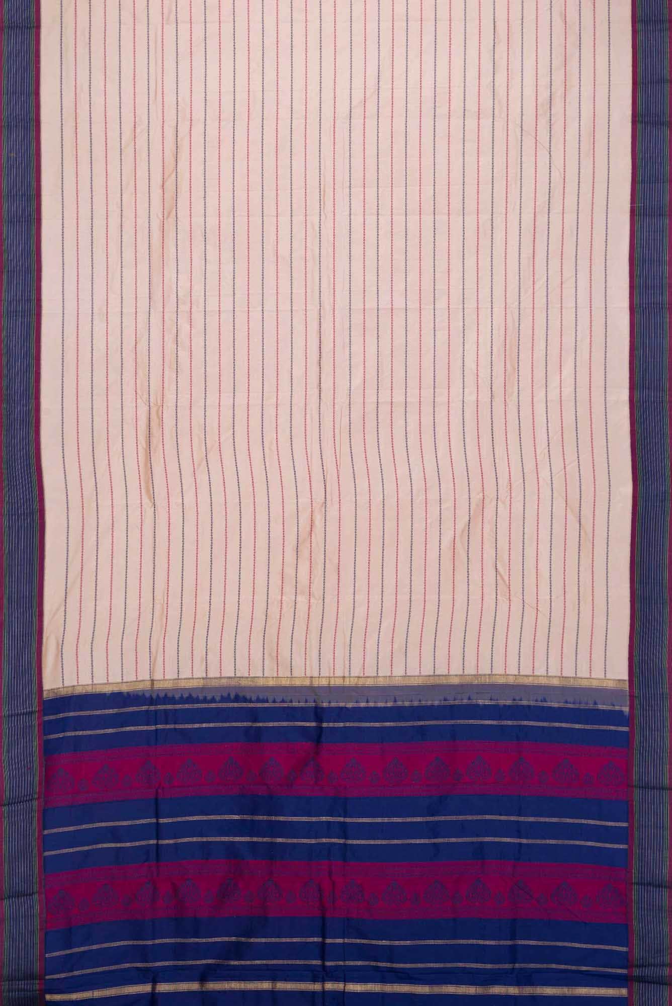 Beige Kanchipuram Saree