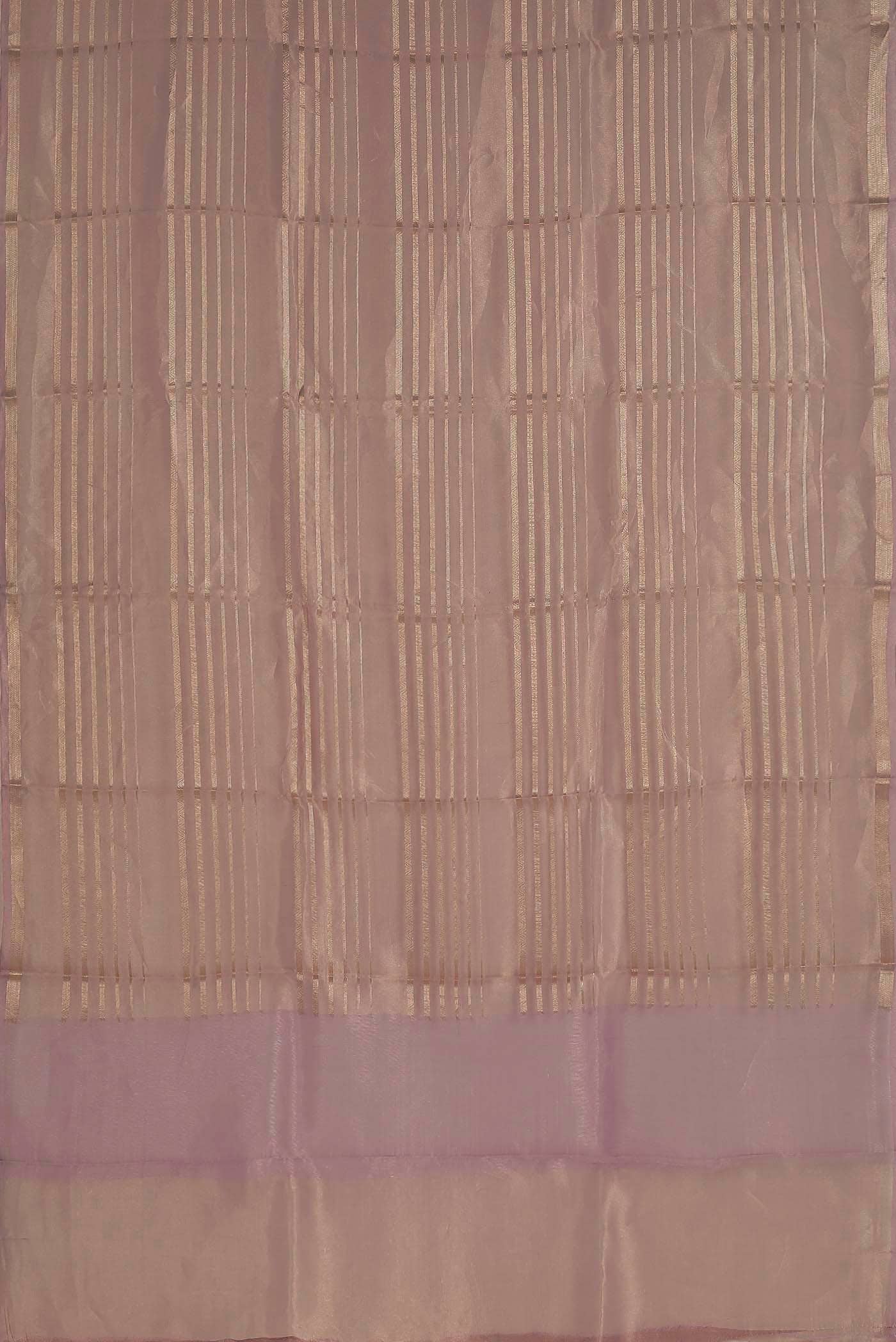 Rose Gold Organza Silk Saree