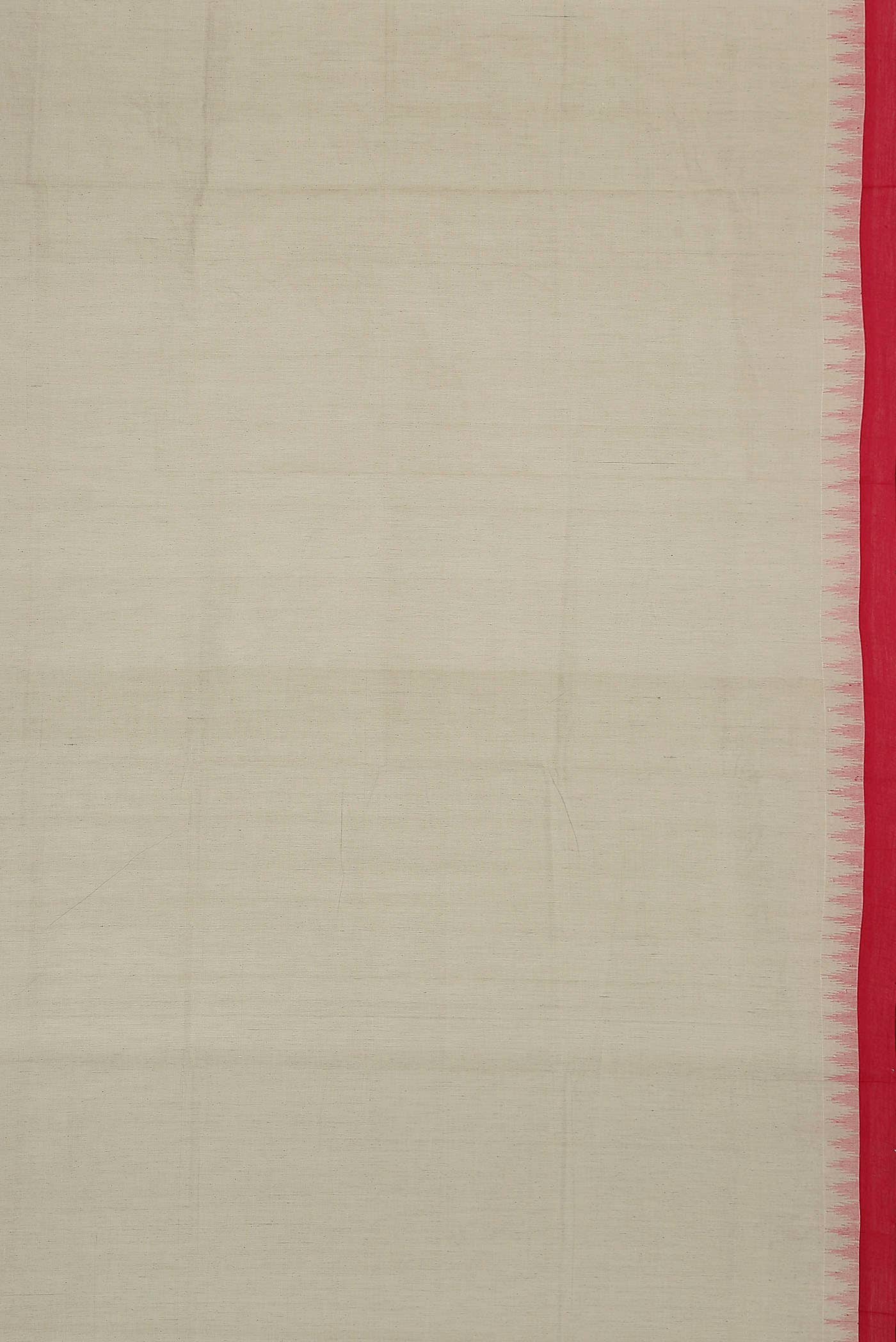 Cream Mangalagiri Cotton Saree