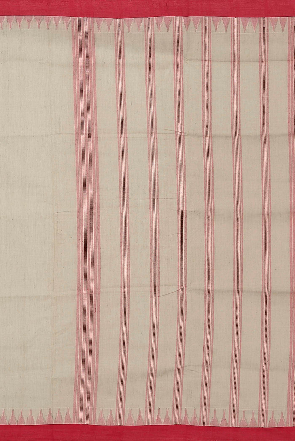 Cream Mangalagiri Cotton Saree