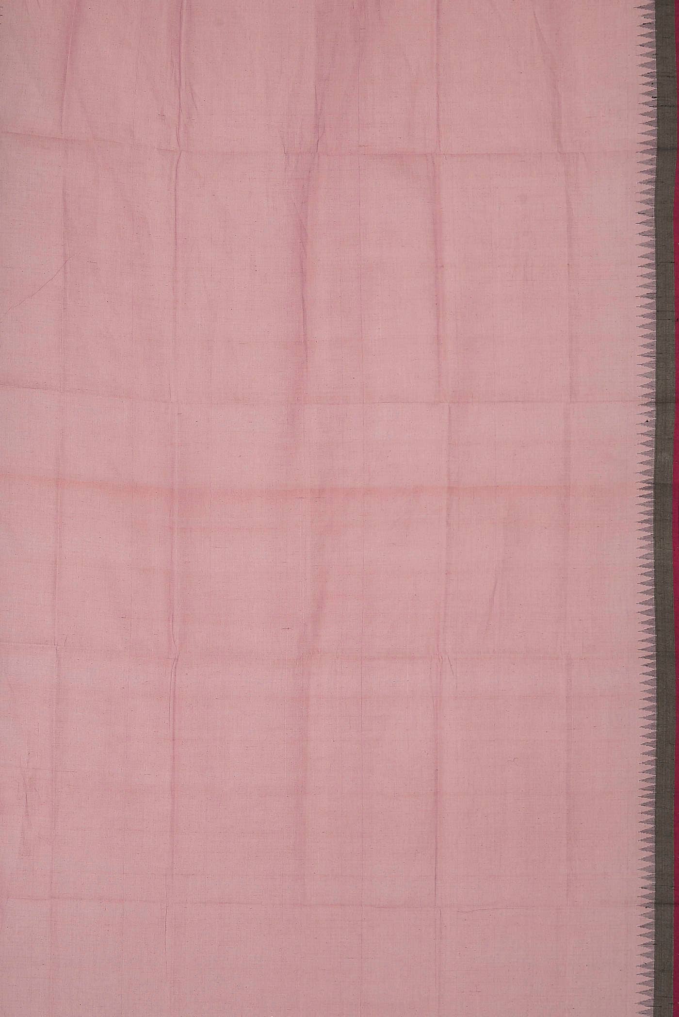 Rose pink Mangalagiri Cotton Saree