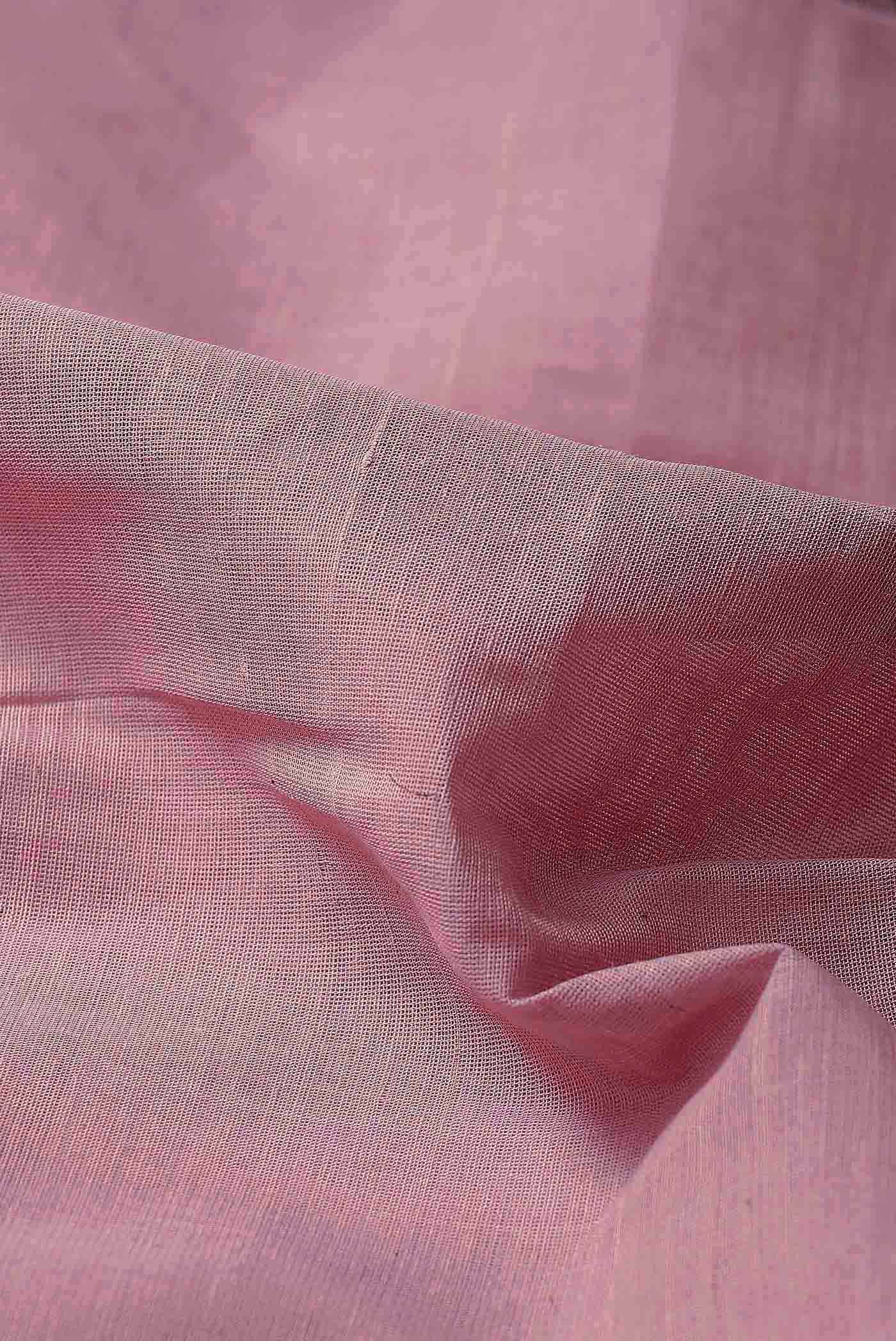 Rose pink Mangalagiri Cotton Saree