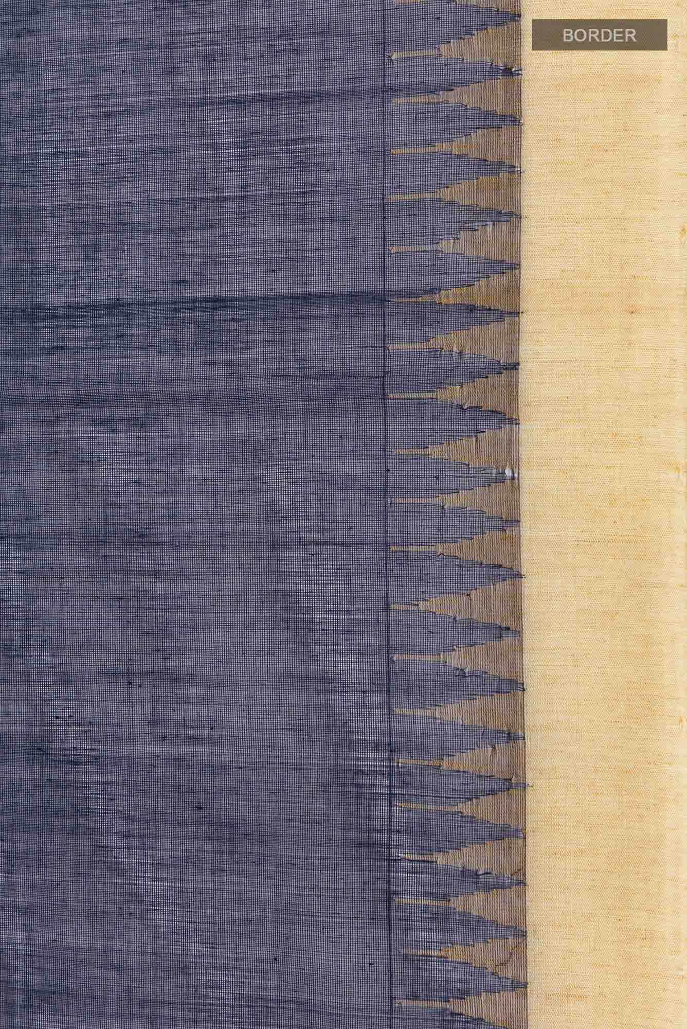 Navy Blue Coimbatore Cotton Saree