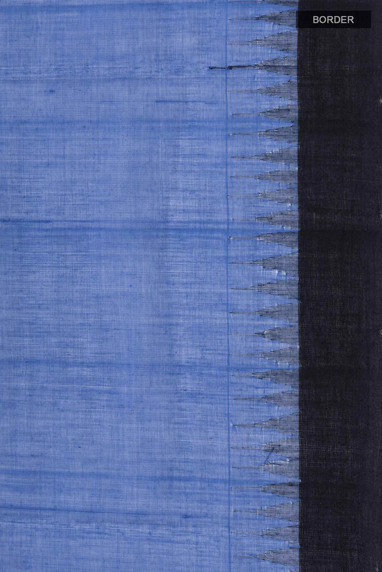 Blue Coimbatore Cotton Saree