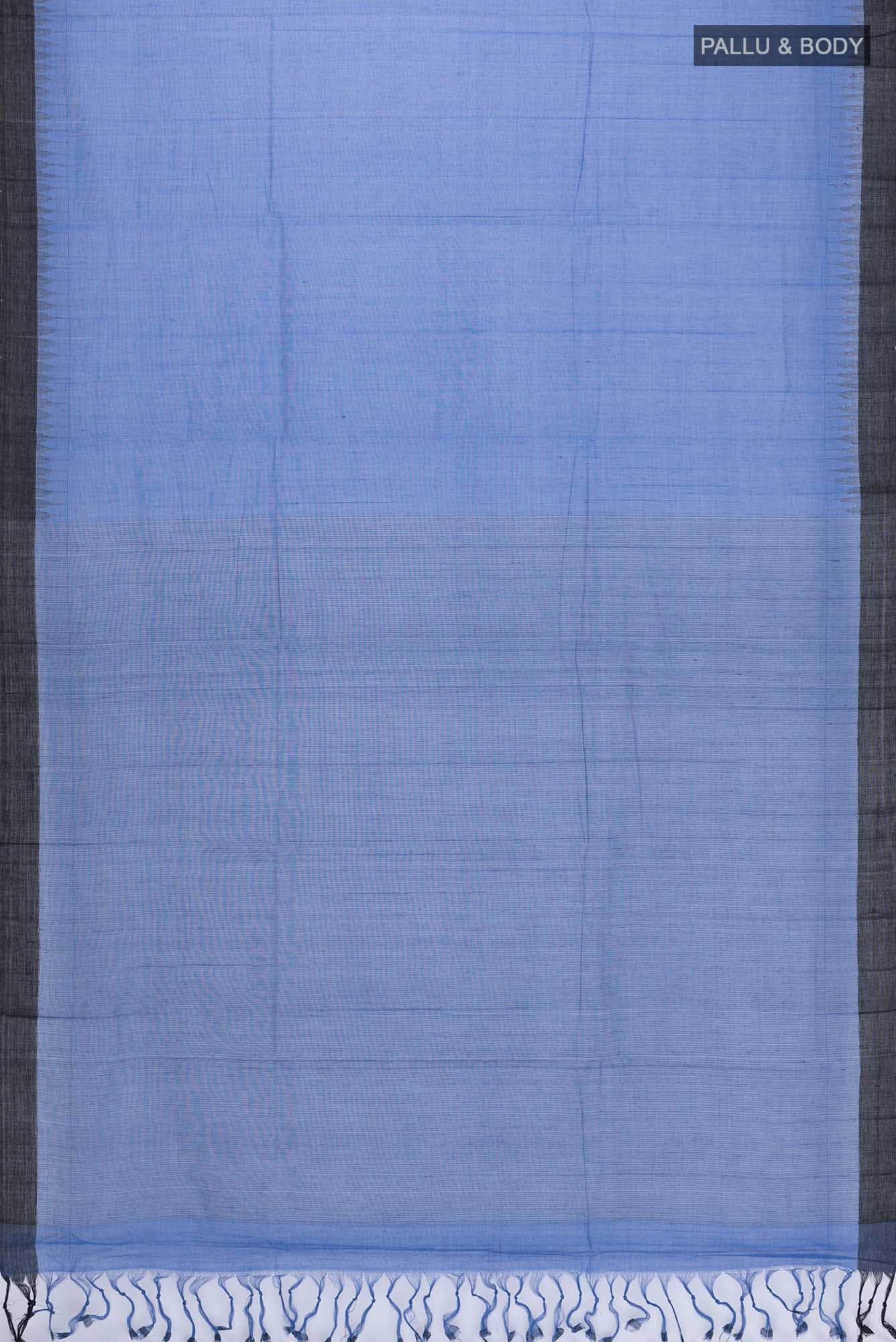 Blue Coimbatore Cotton Saree