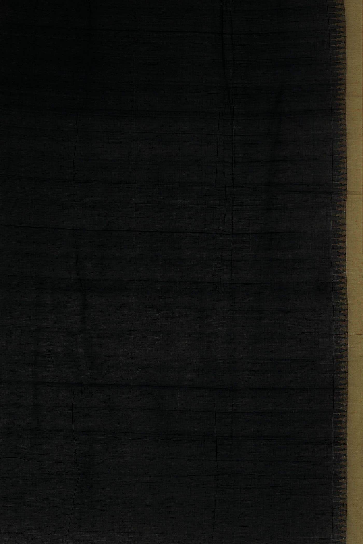 Black Mangalagiri Cotton Saree