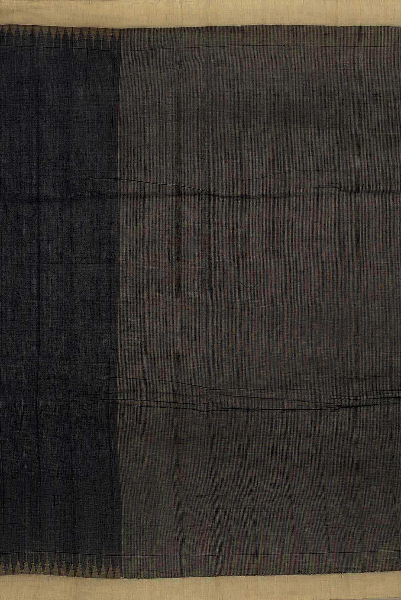 Black Mangalagiri Cotton Saree