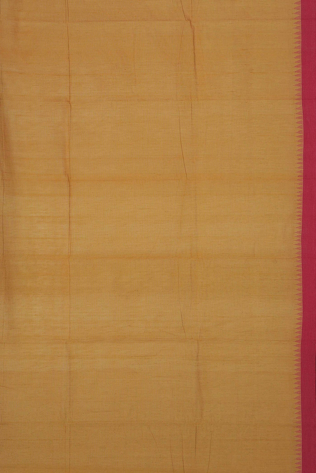 Yellow Mangalagiri Cotton Saree