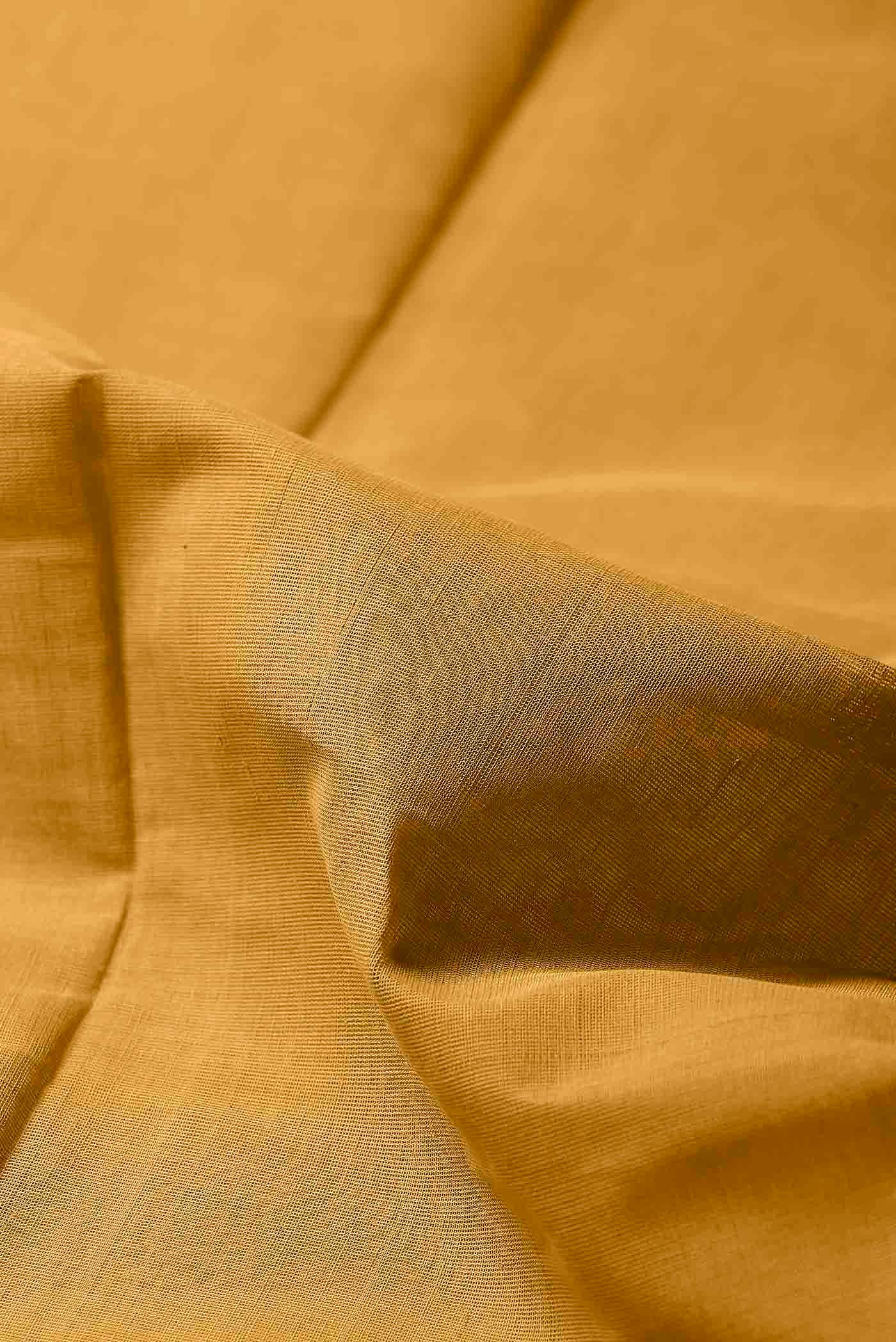 Yellow Mangalagiri Cotton Saree