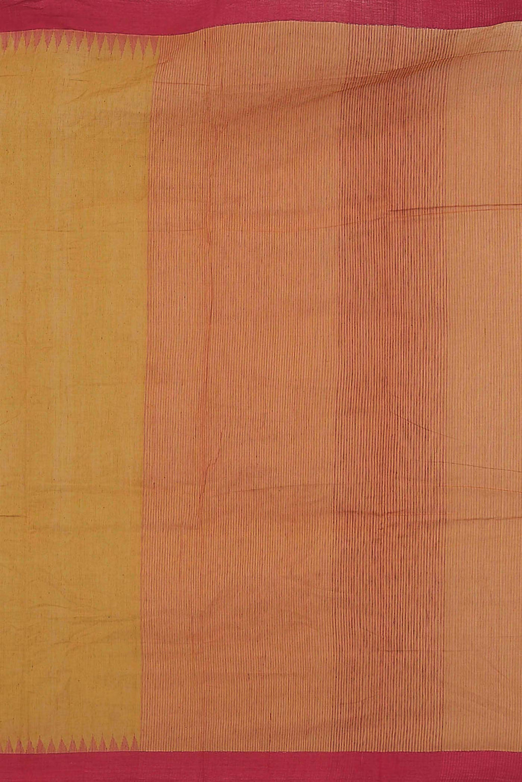 Yellow Mangalagiri Cotton Saree