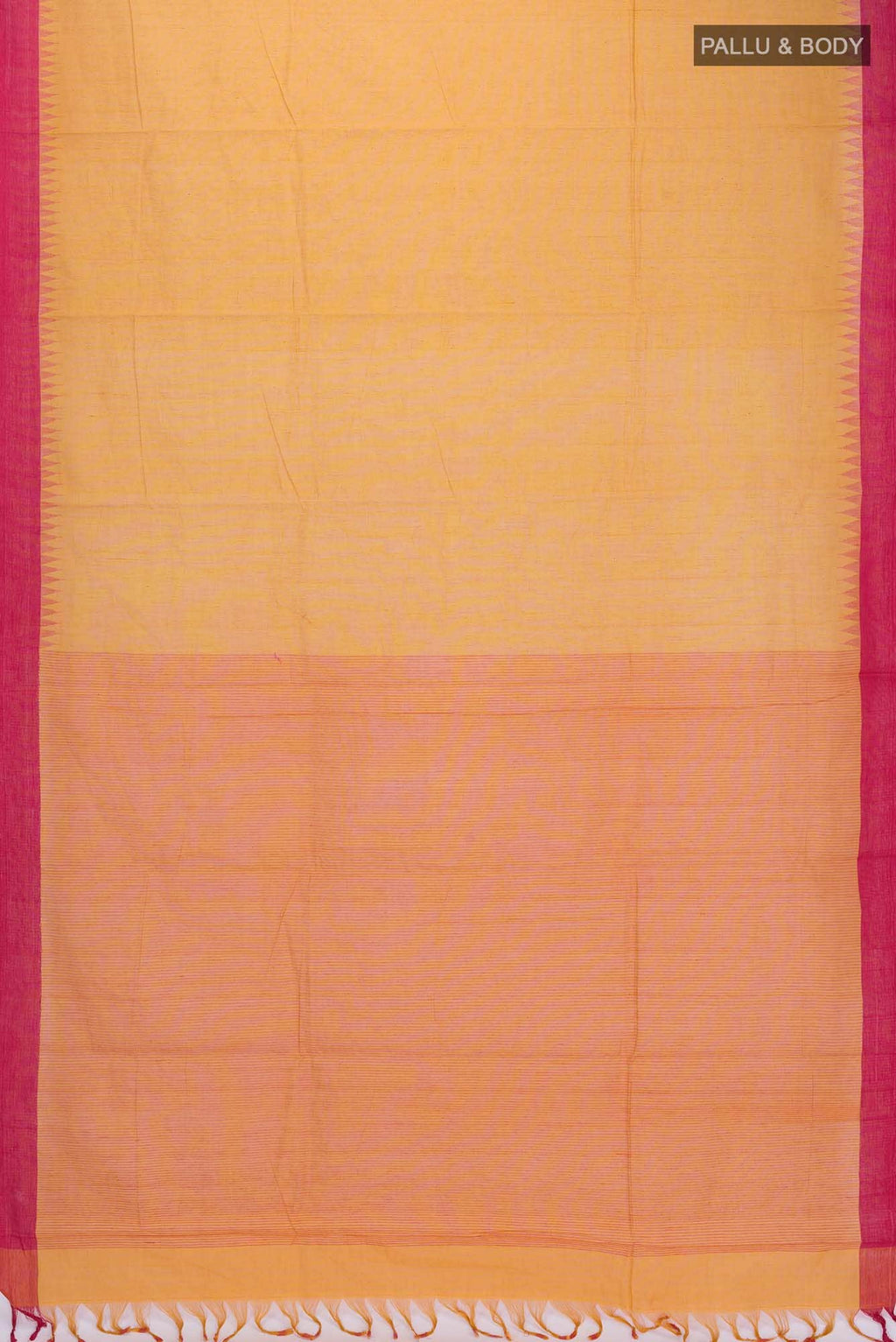 Mustard Coimbatore Cotton Saree
