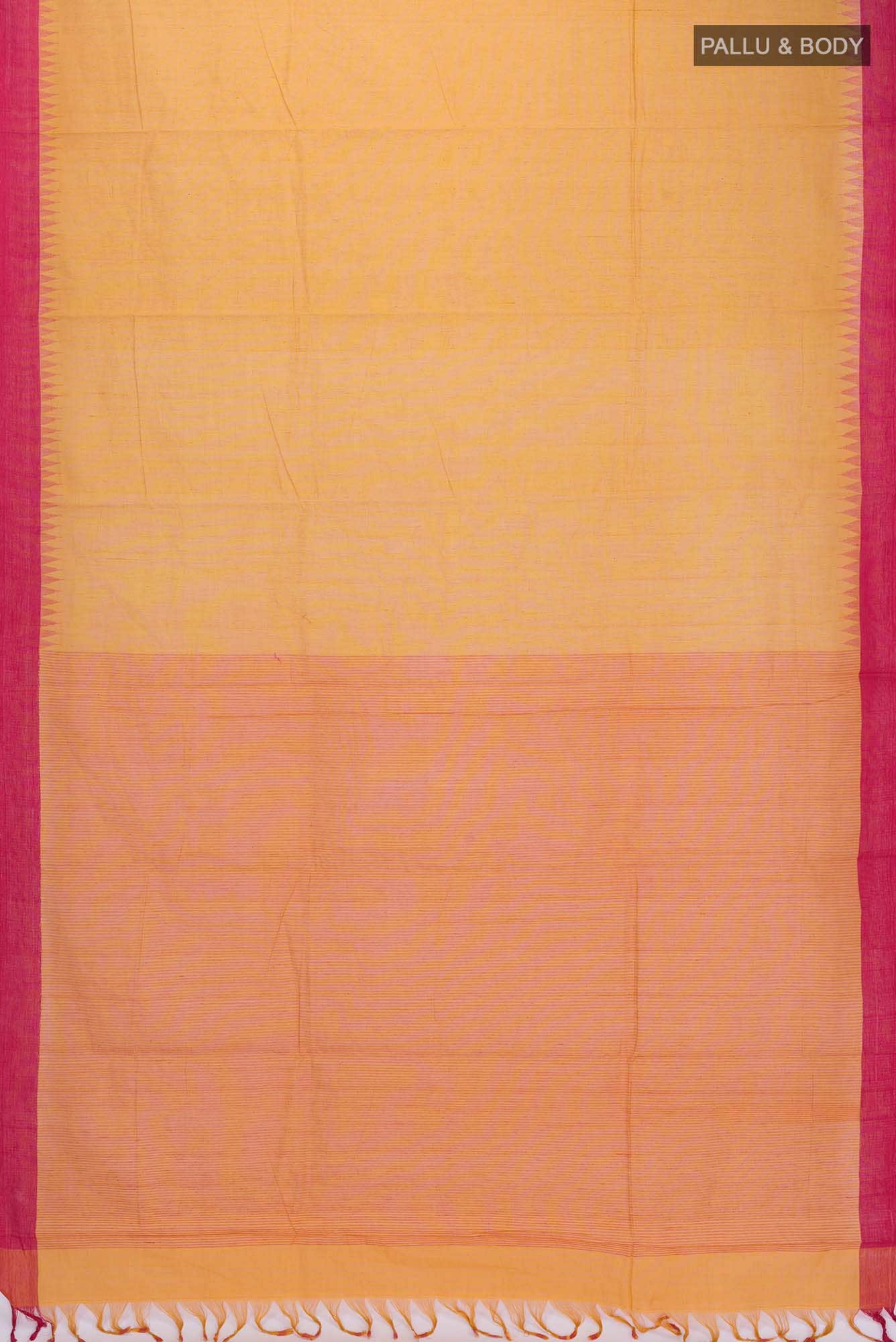 Mustard Coimbatore Cotton Saree