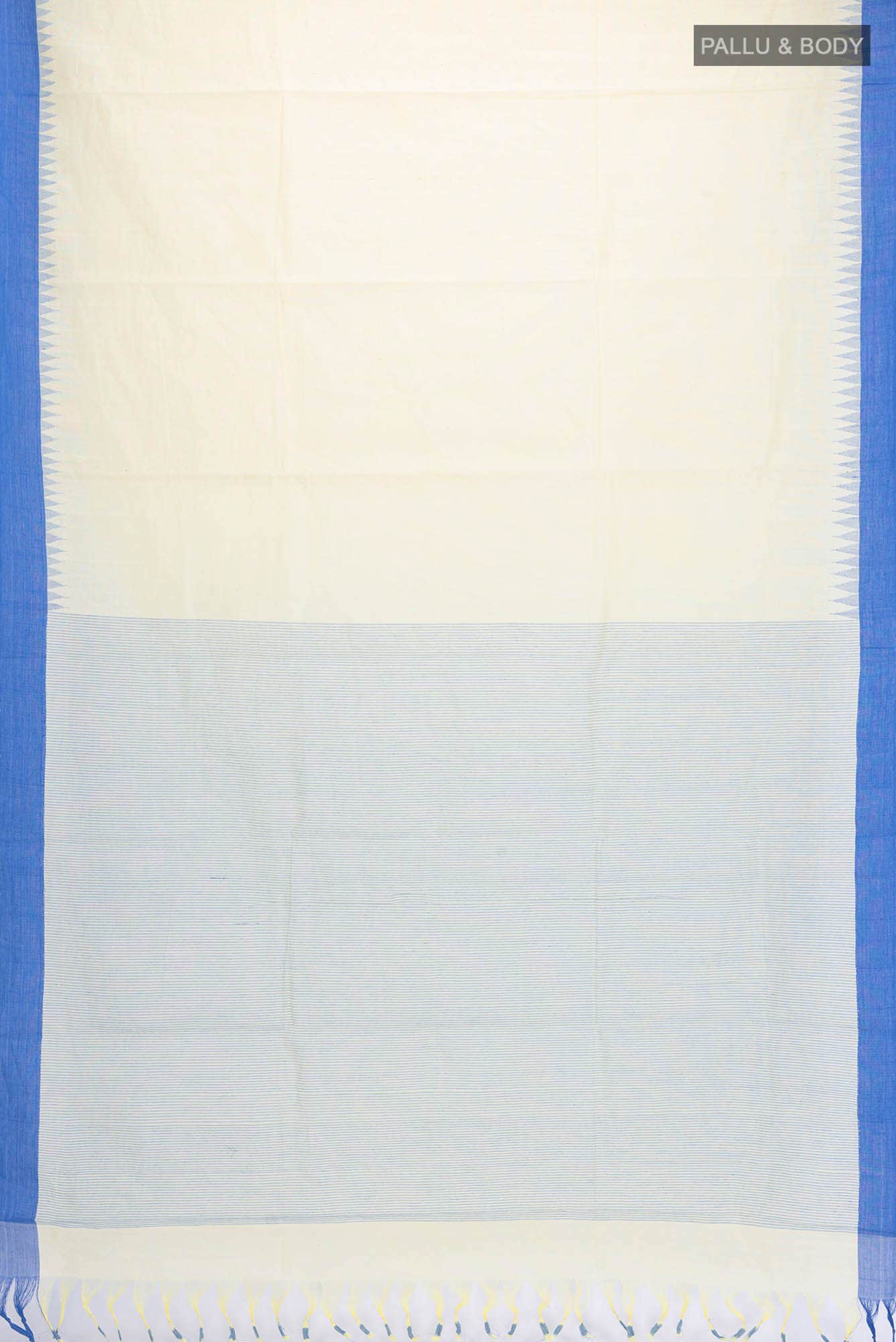Lemon Yellow Coimbatore Cotton Saree