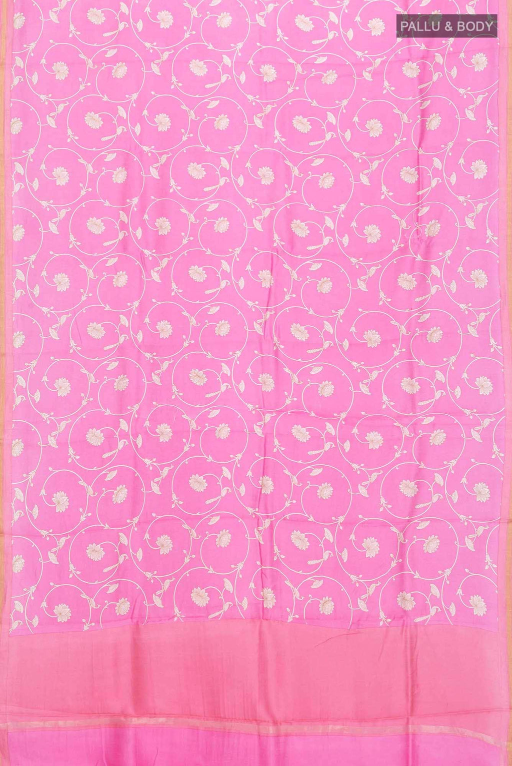 Pink Chanderi Silk Cotton Saree