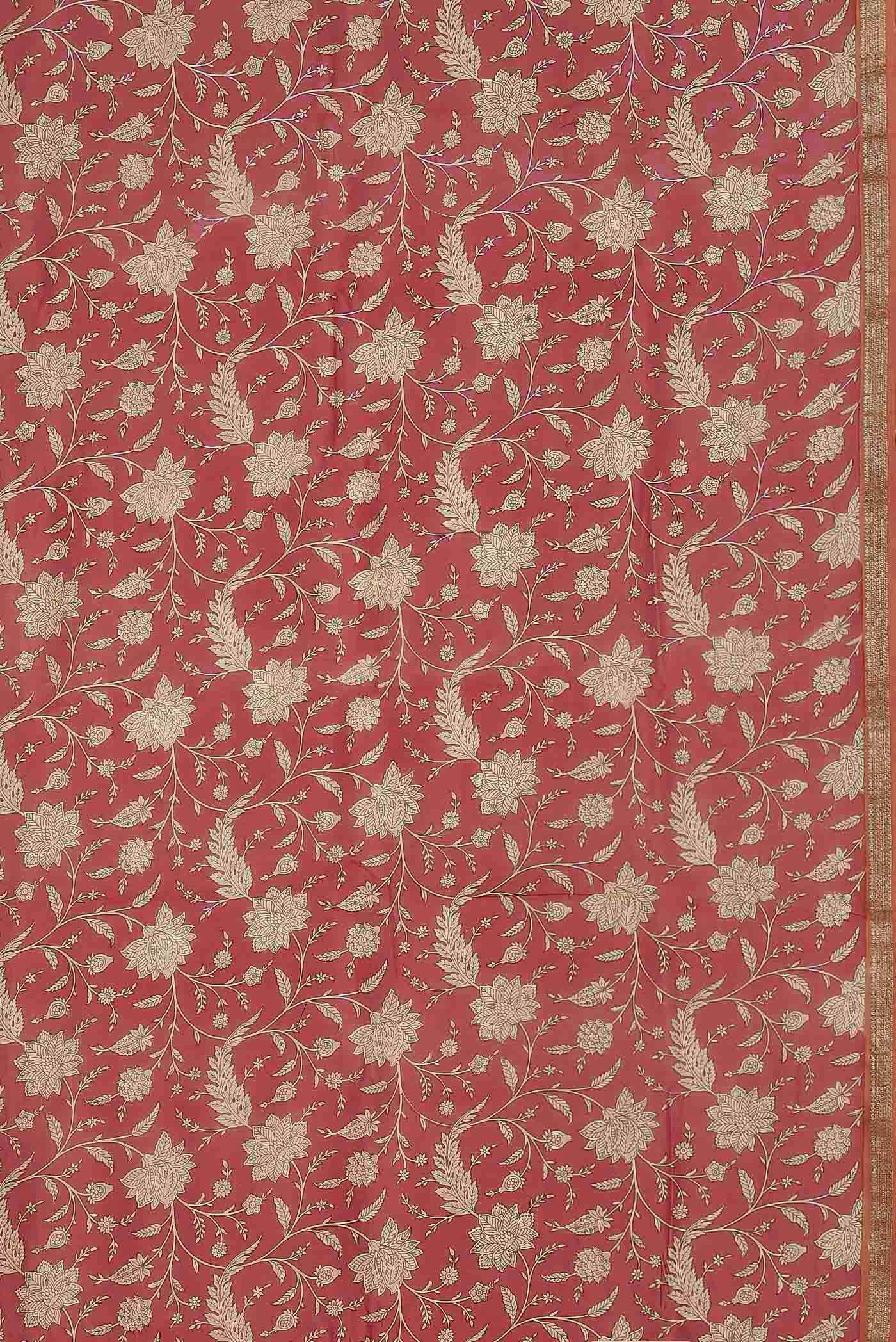 Pink Chanderi Silk Cotton Saree