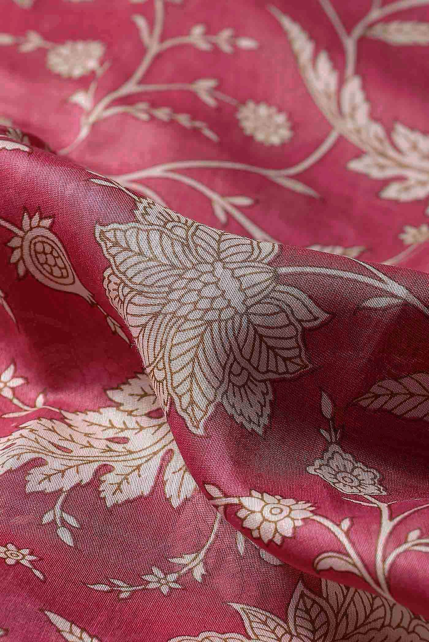 Pink Chanderi Silk Cotton Saree