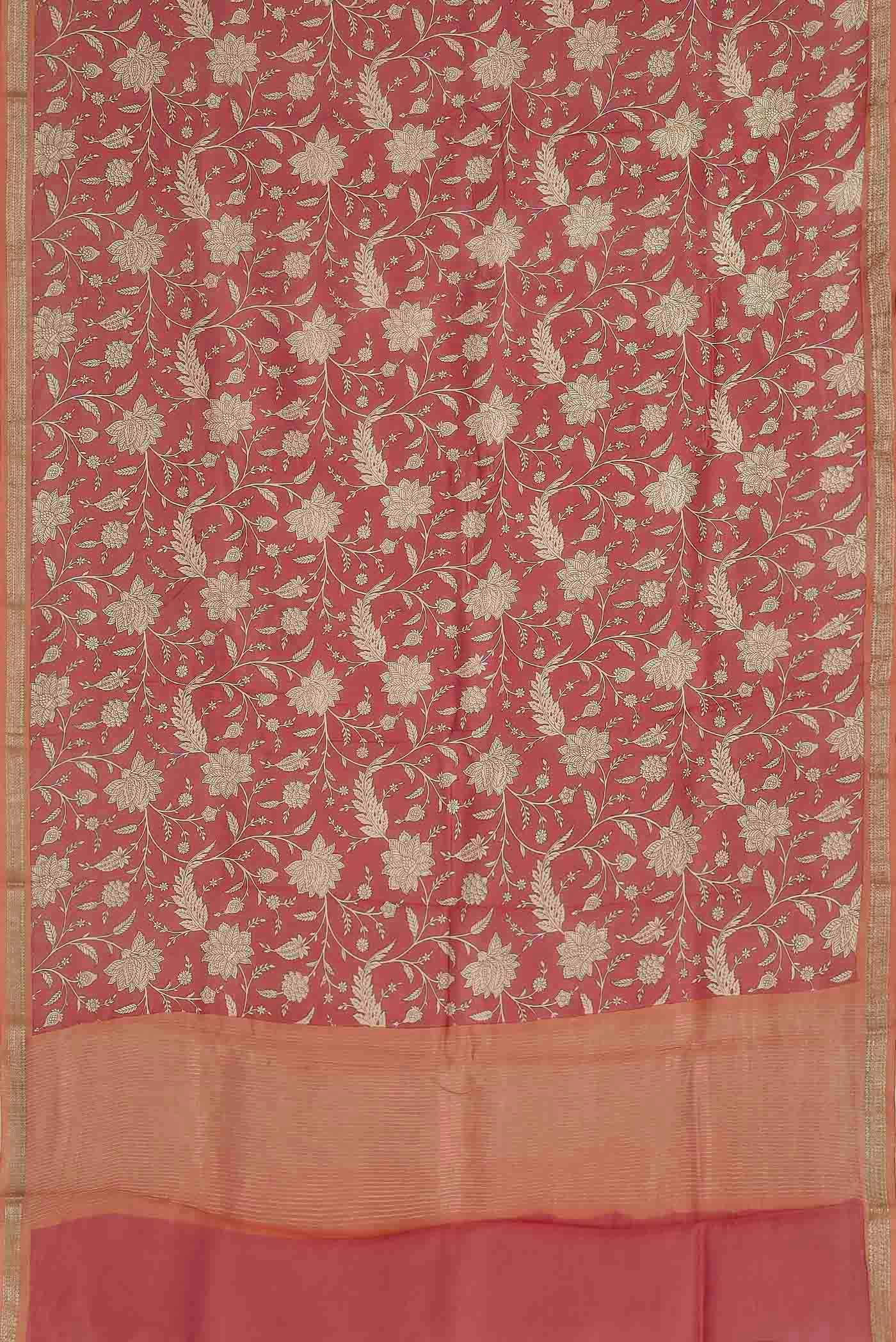 Pink Chanderi Silk Cotton Saree