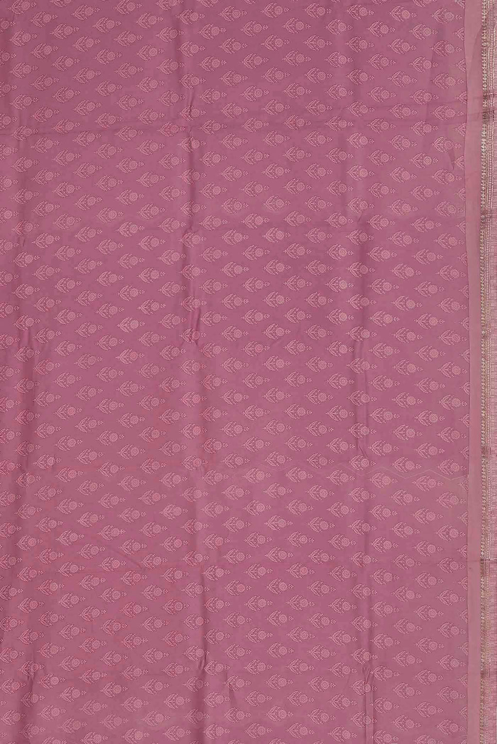 Rose pink Chanderi Silk Cotton Saree