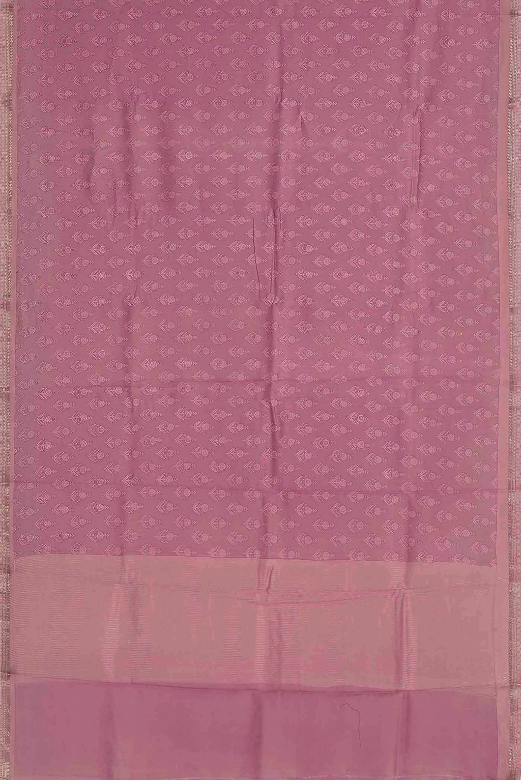 Rose pink Chanderi Silk Cotton Saree