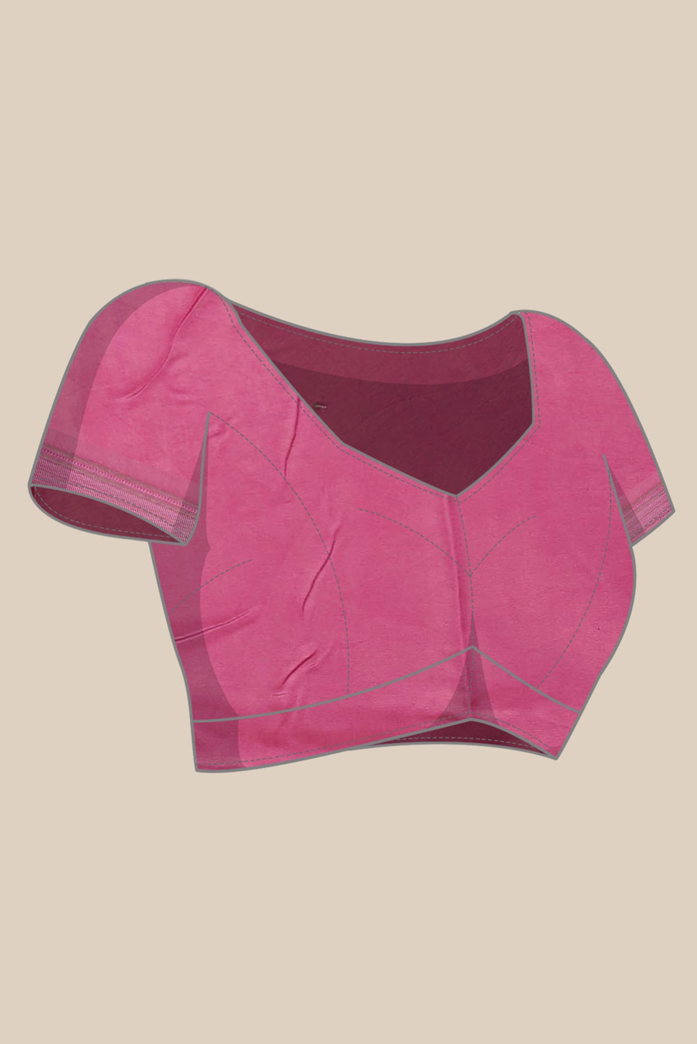 Pink Chanderi Silk Cotton Saree