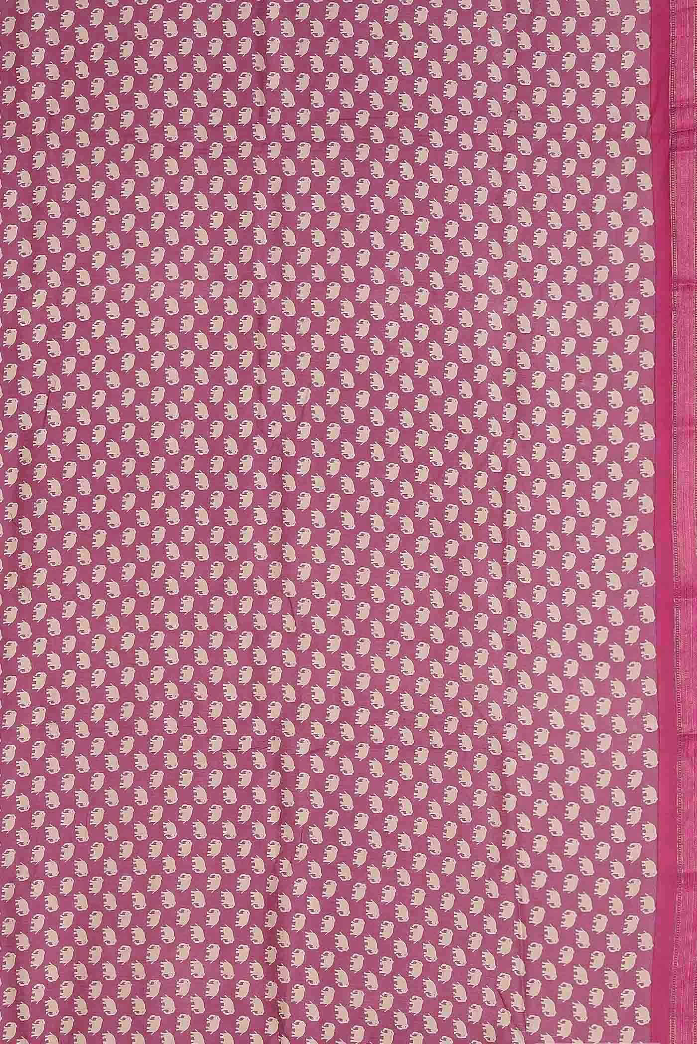 Pink Chanderi Silk Cotton Saree