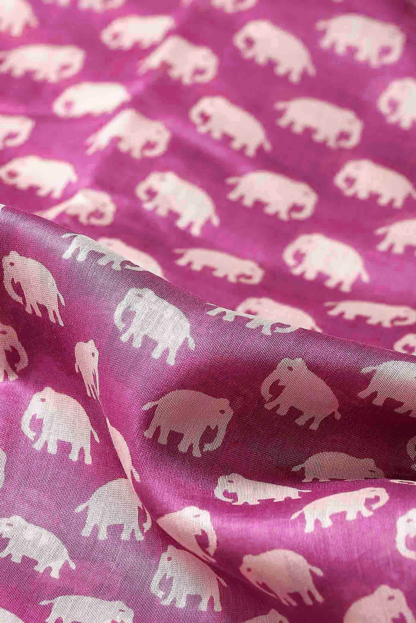 Pink Chanderi Silk Cotton Saree