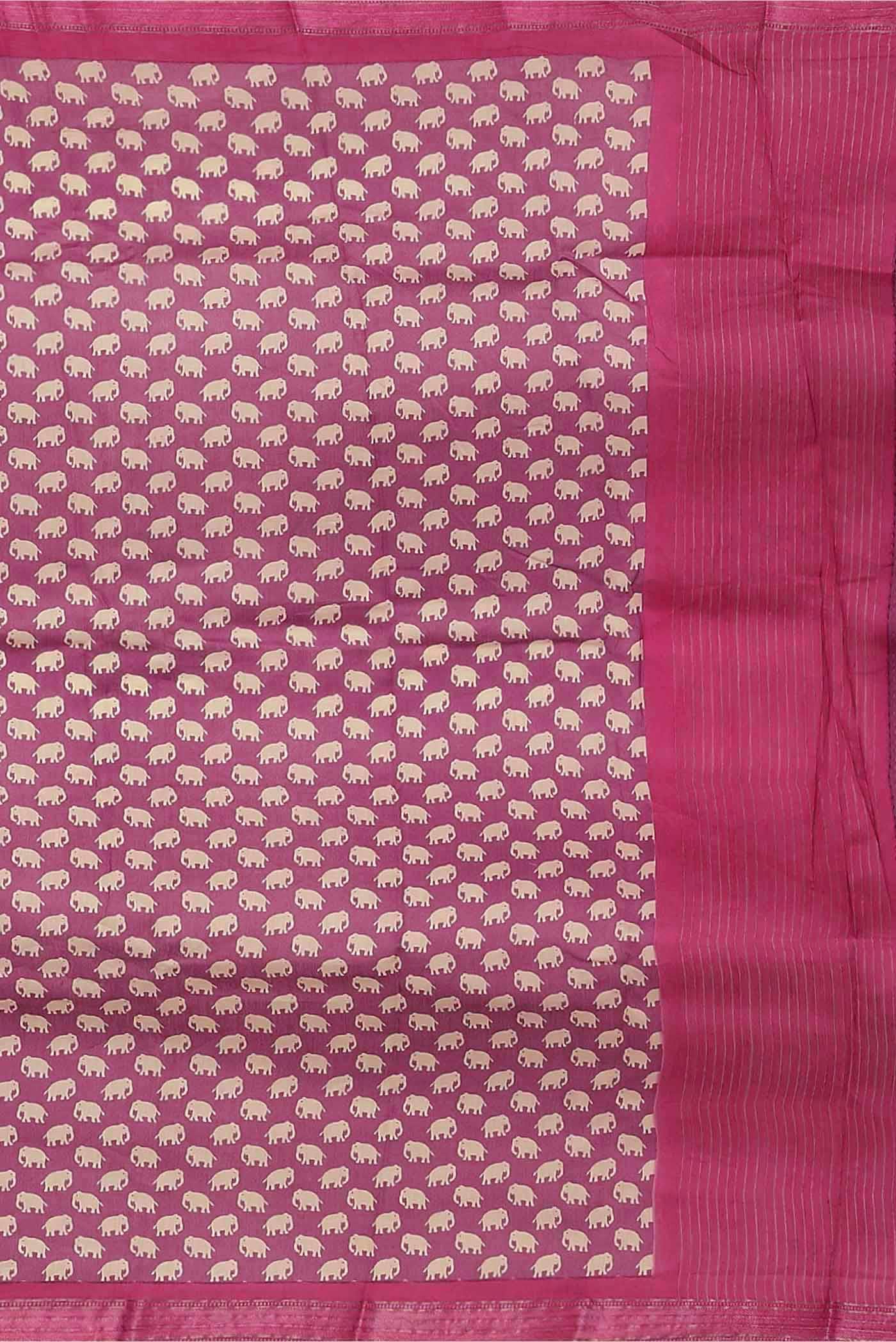 Pink Chanderi Silk Cotton Saree