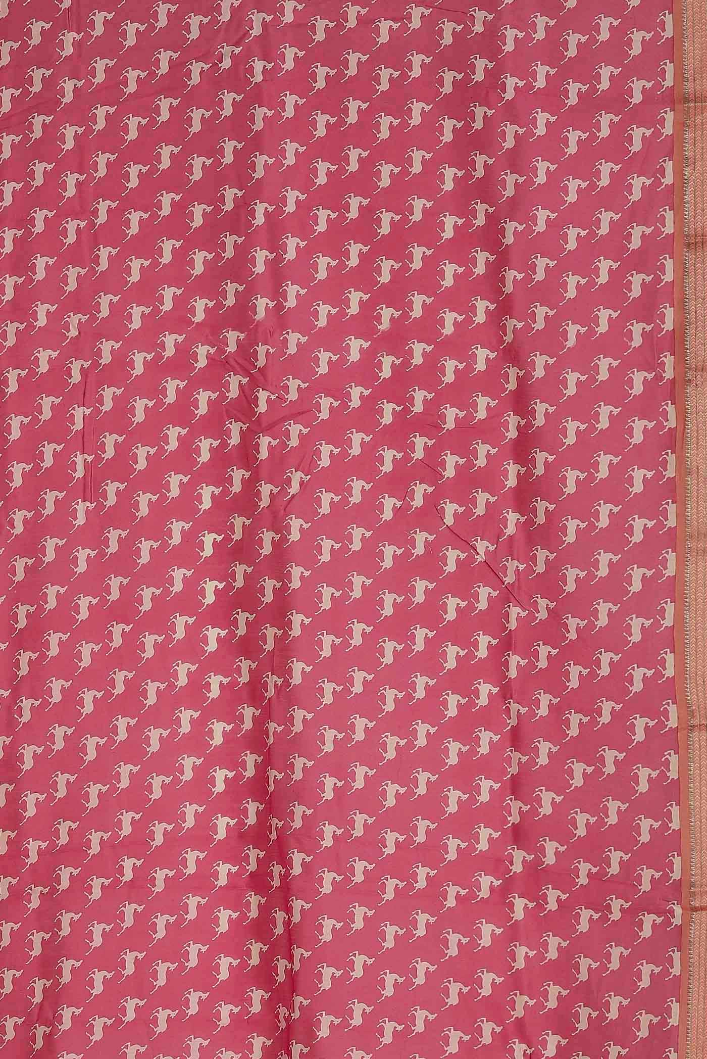 Pink Chanderi Silk Cotton Saree