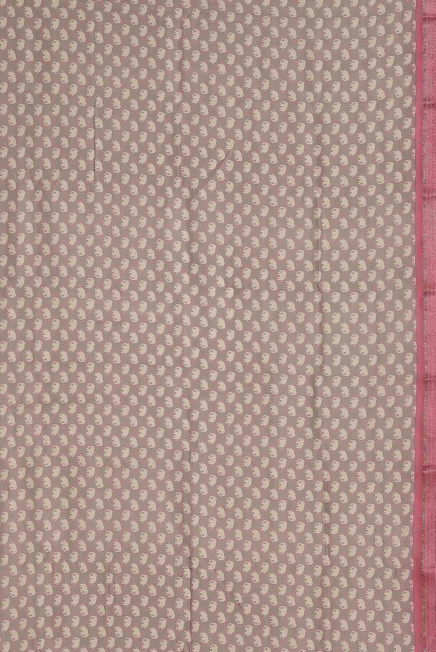 Mauve Chanderi Silk Cotton Saree